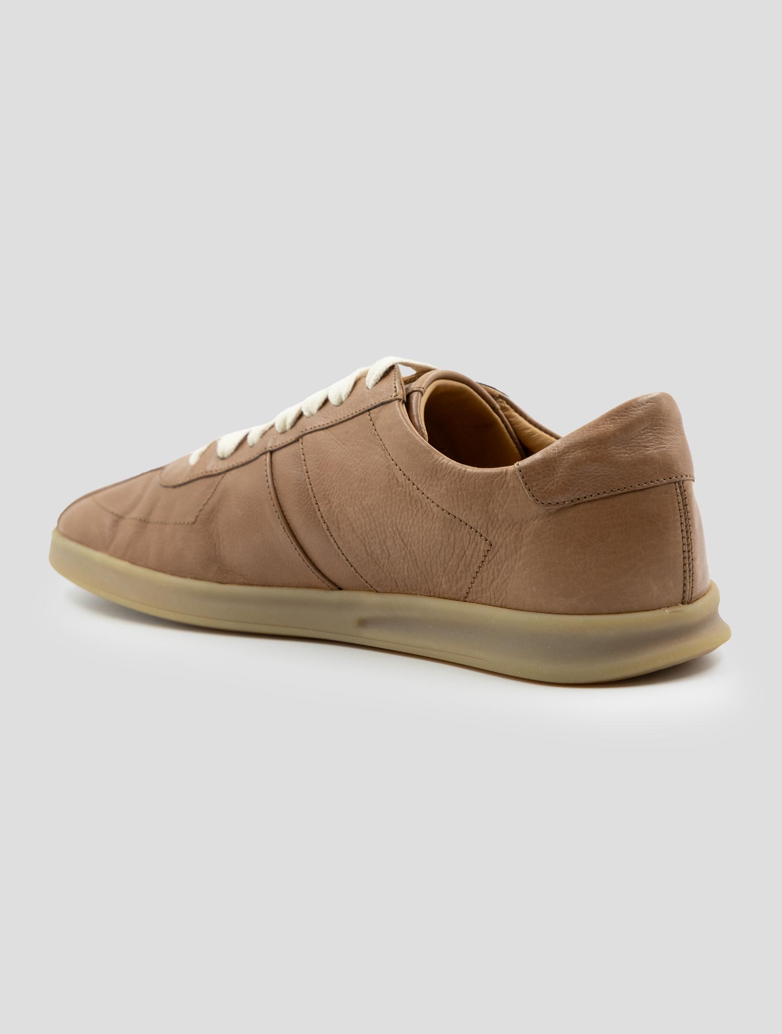 Kiton Brown Leather Sneakers