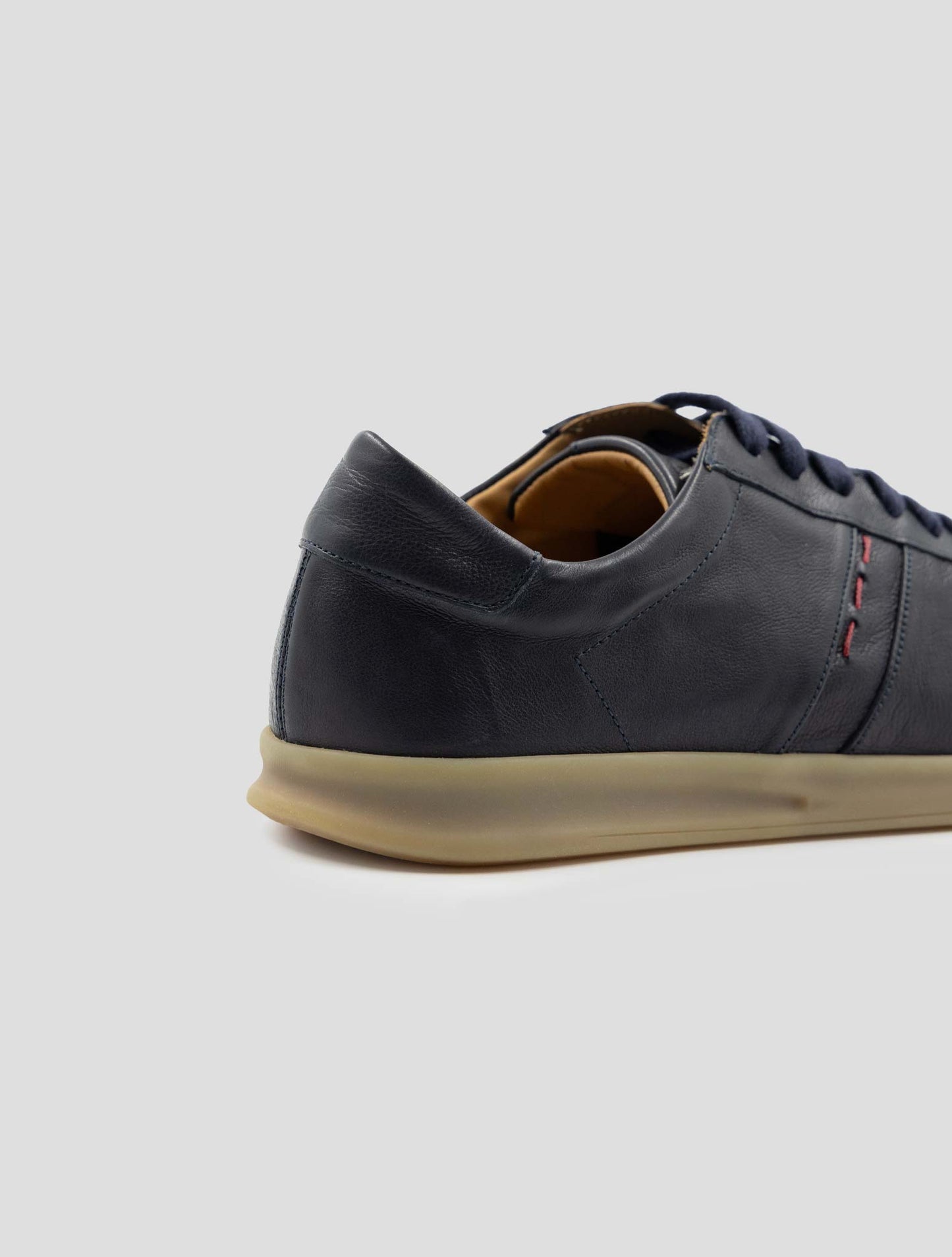 Kiton Blue Leather Sneakers