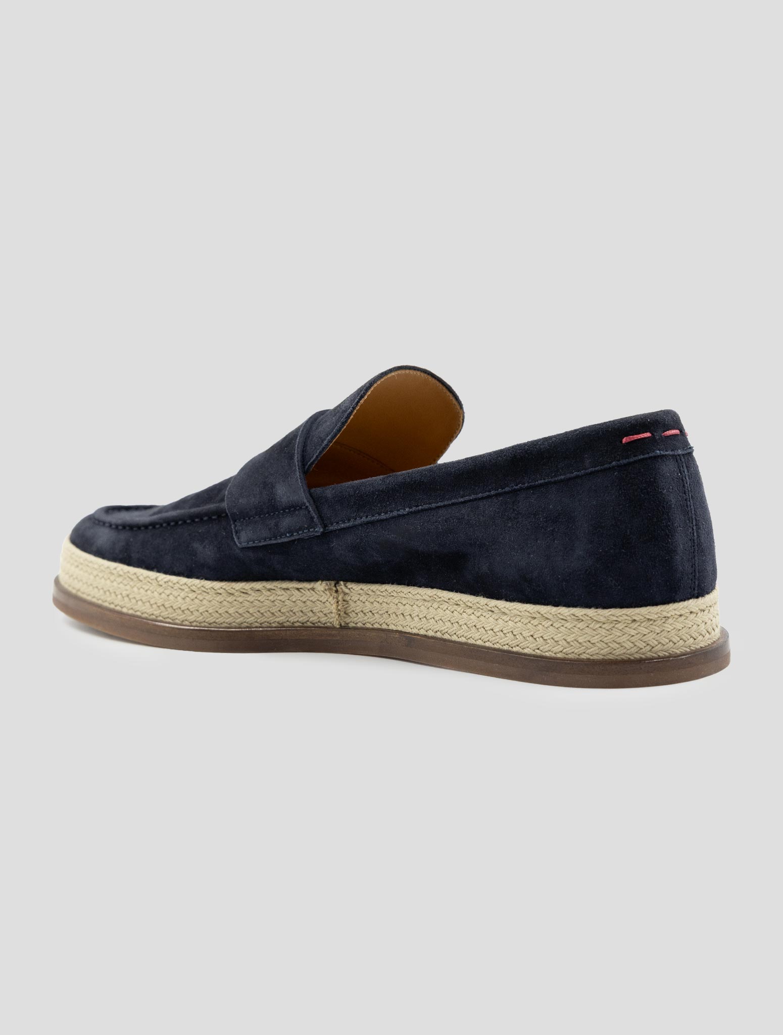Kiton Blue Leather Suede Sneakers
