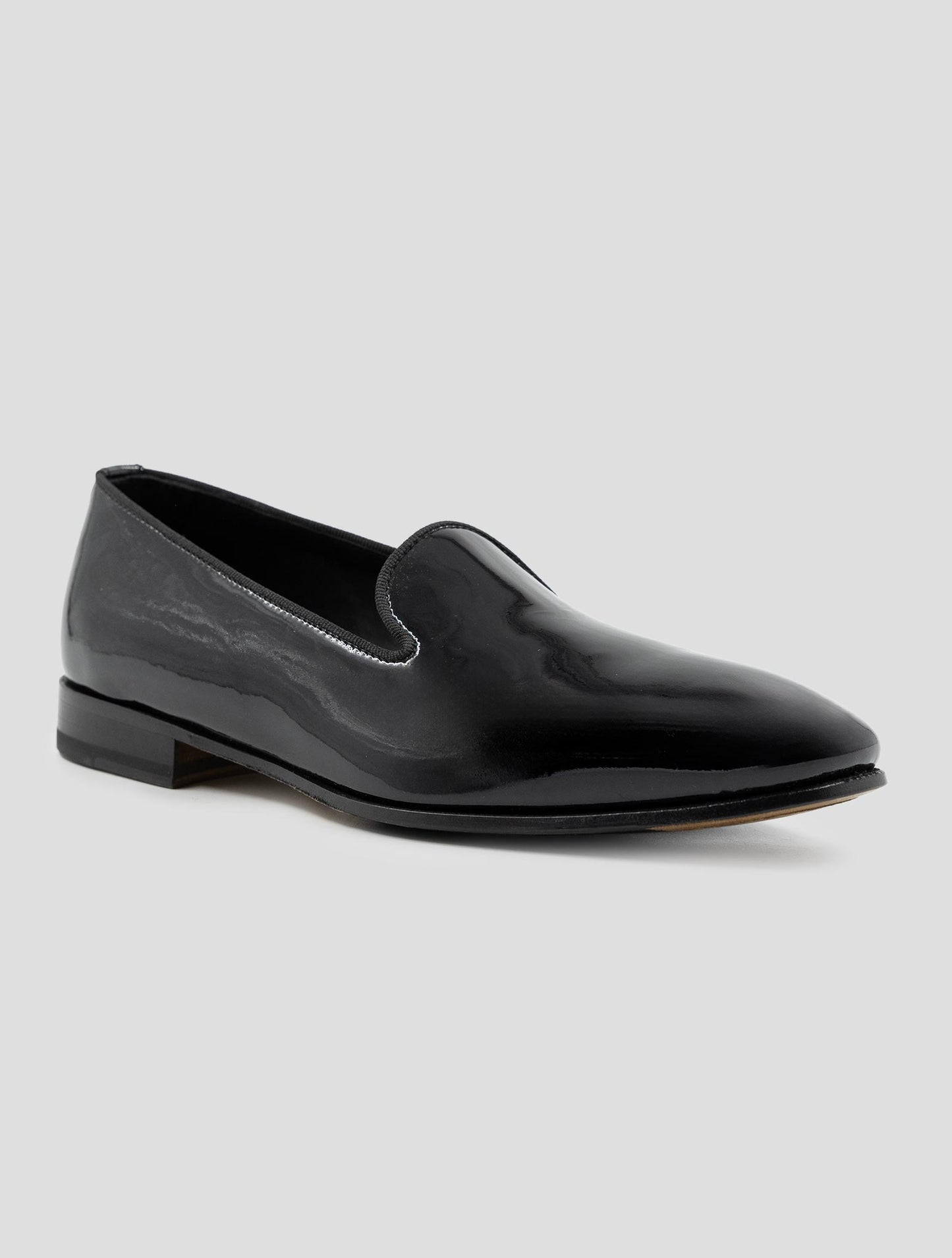 Kiton Black Leather Loafers