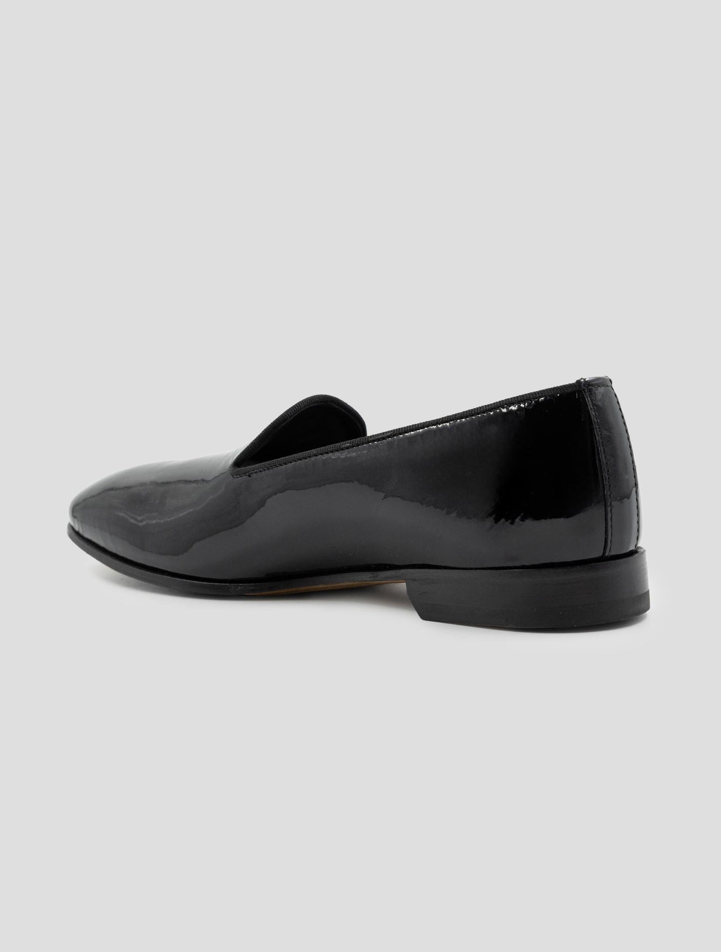 Kiton Black Leather Loafers