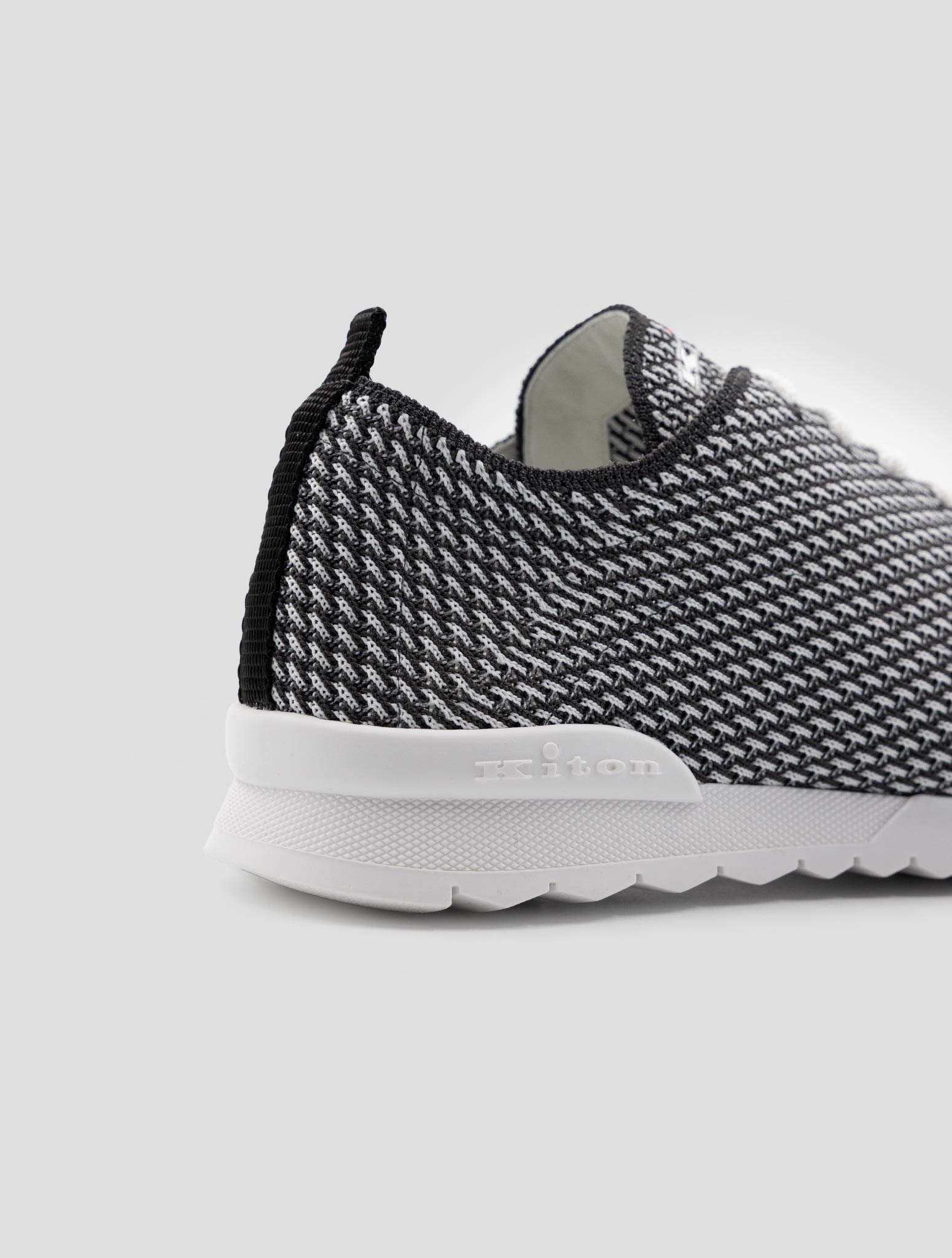 Kiton Black White Pl Pa Sneakers
