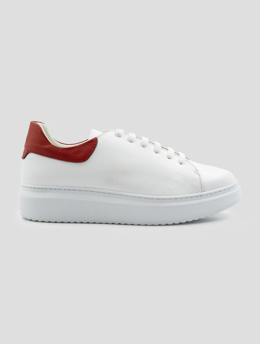 Kiton White Leather Sneakers