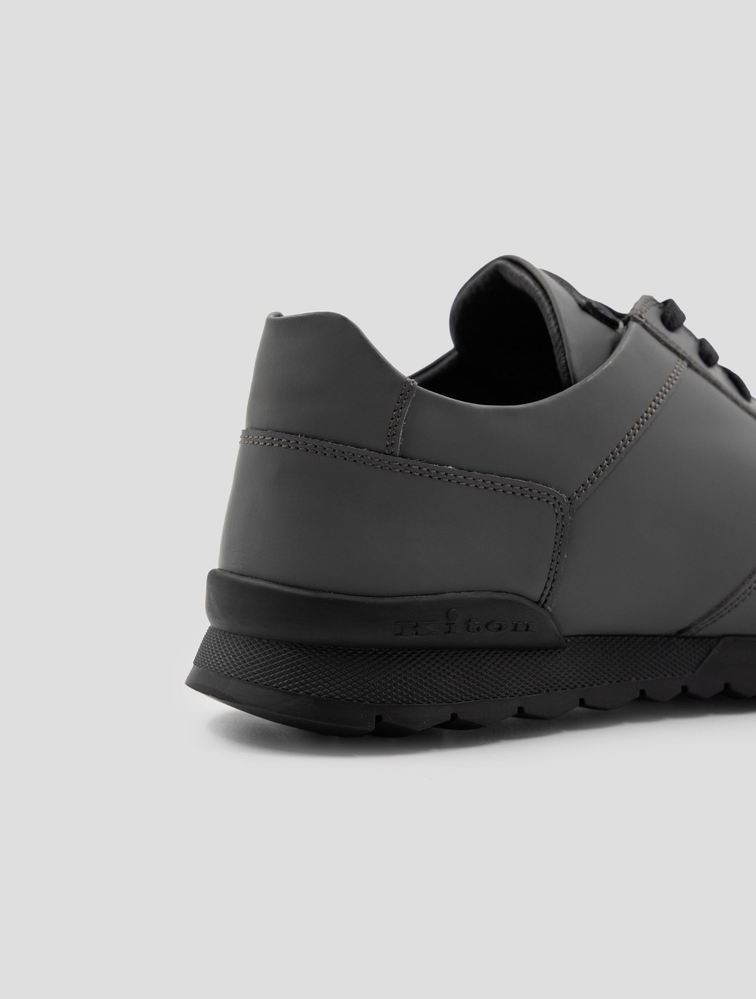 Kiton Green Leather Sneakers