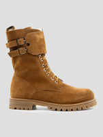 Kiton Brown Leather Suede With Fur Boots