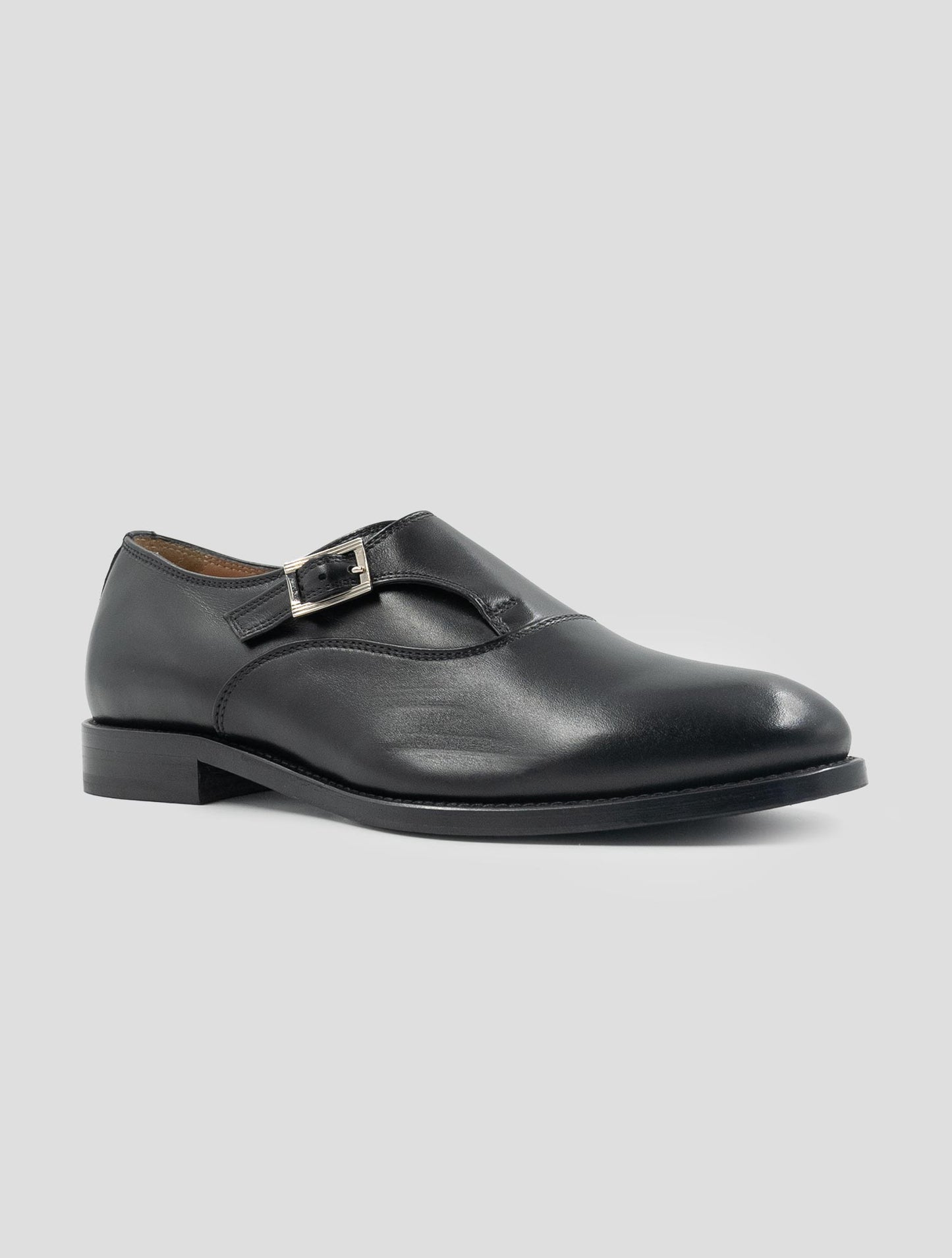Kiton Black Leather Dress Shoes