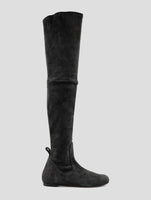 Kiton Gray Leather Suede Boots