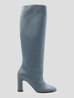 Kiton Light Blue Leather Deer Boots
