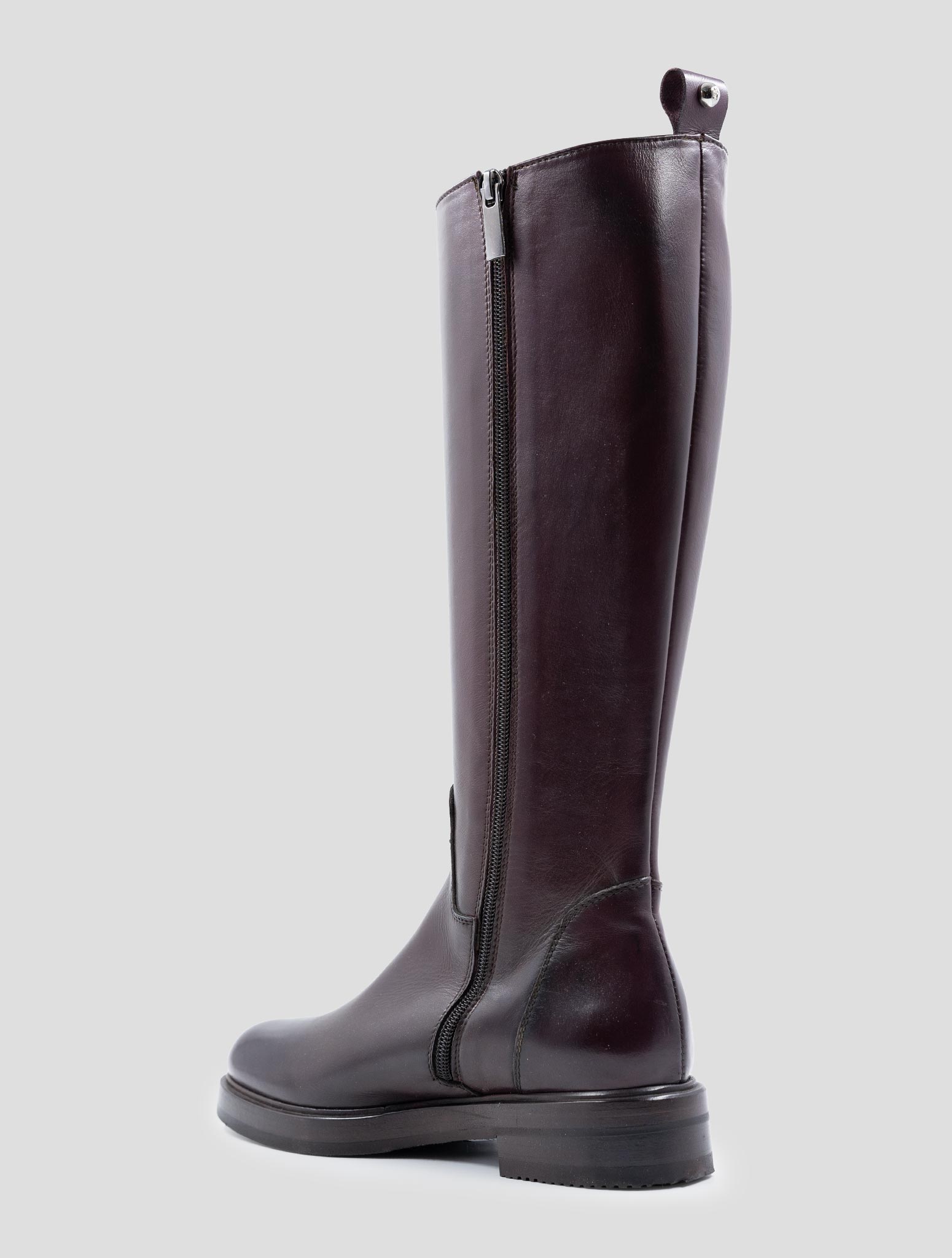 Kiton Burgundy Leather Boots