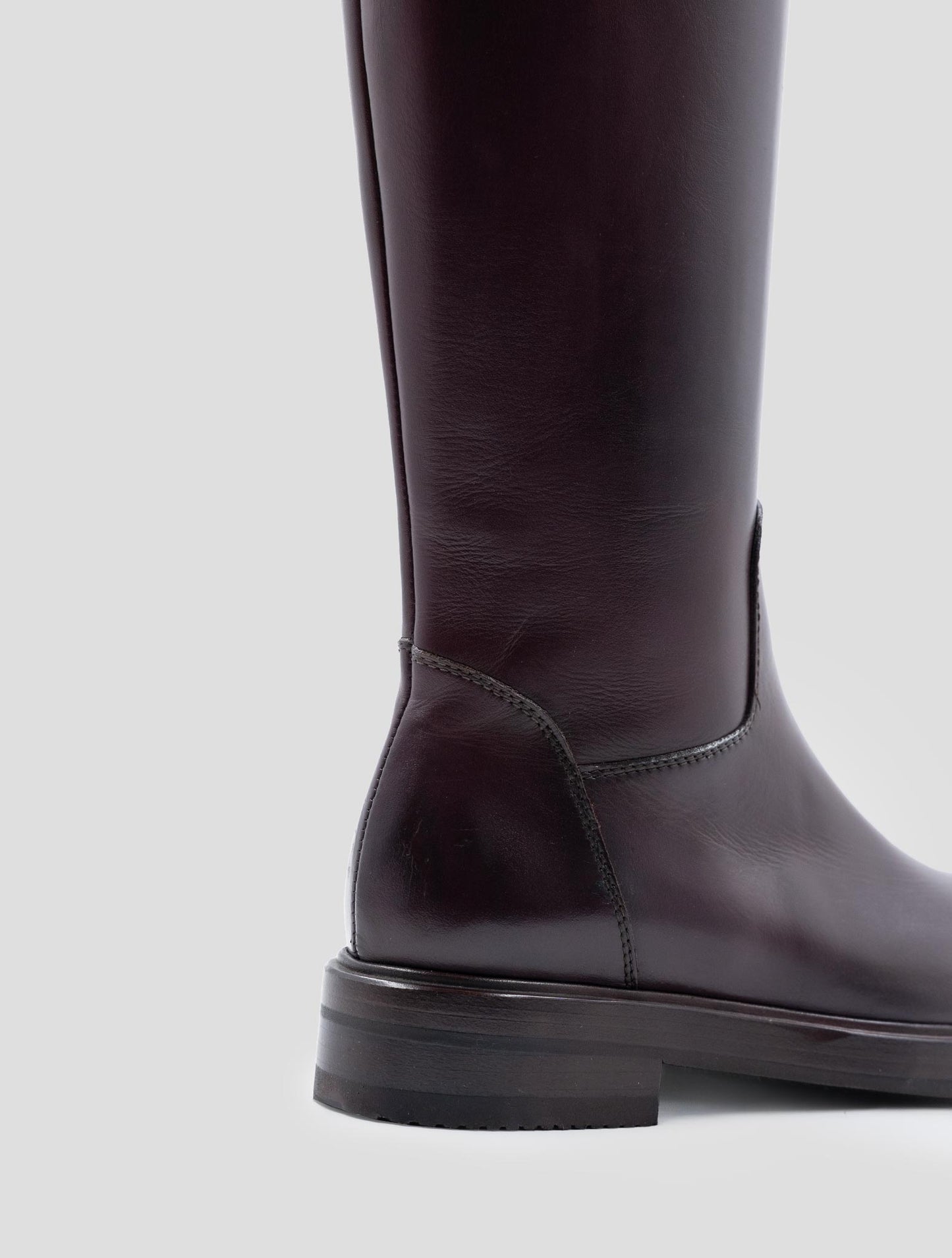 Kiton Burgundy Leather Boots