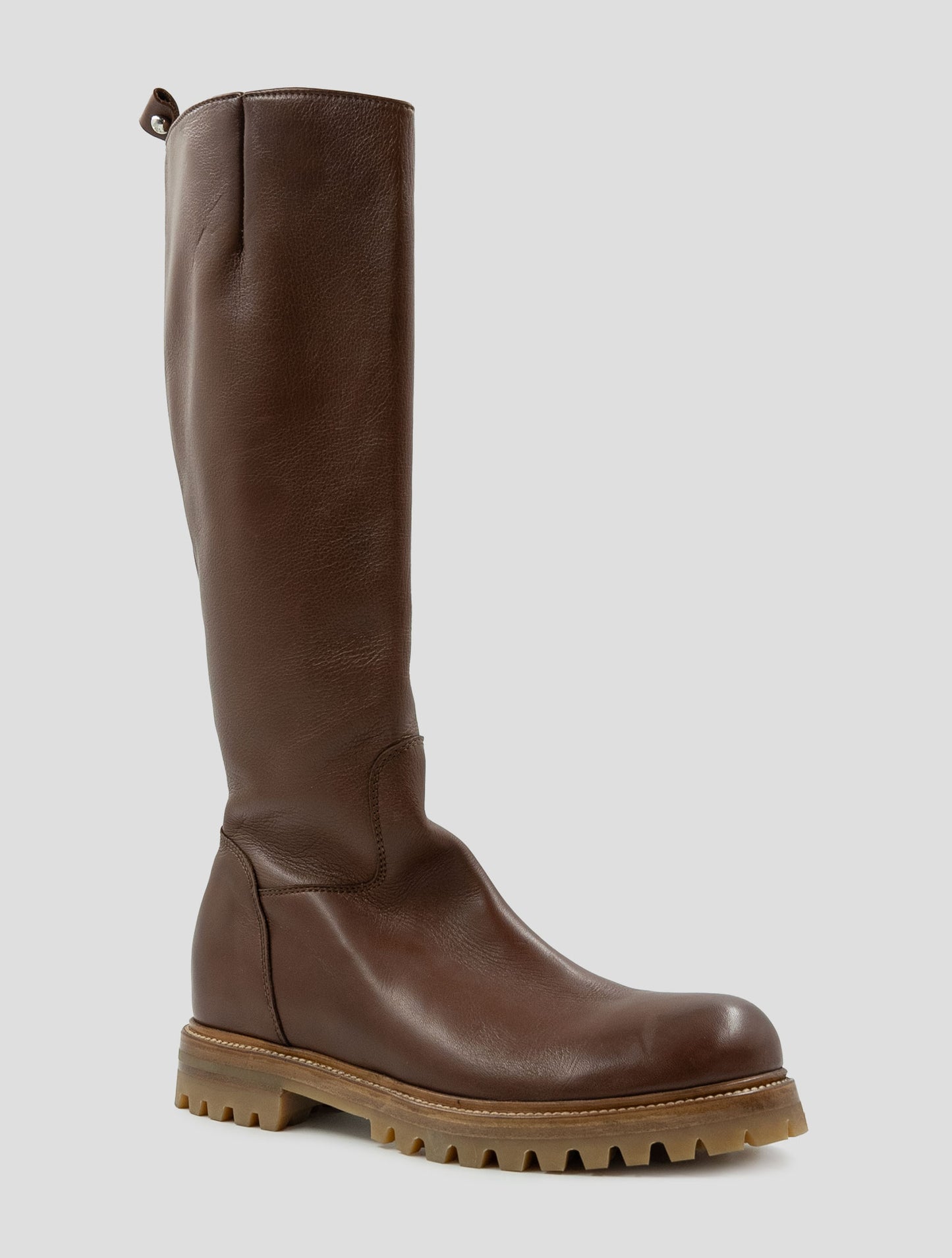 Kiton Brown Leather Boots