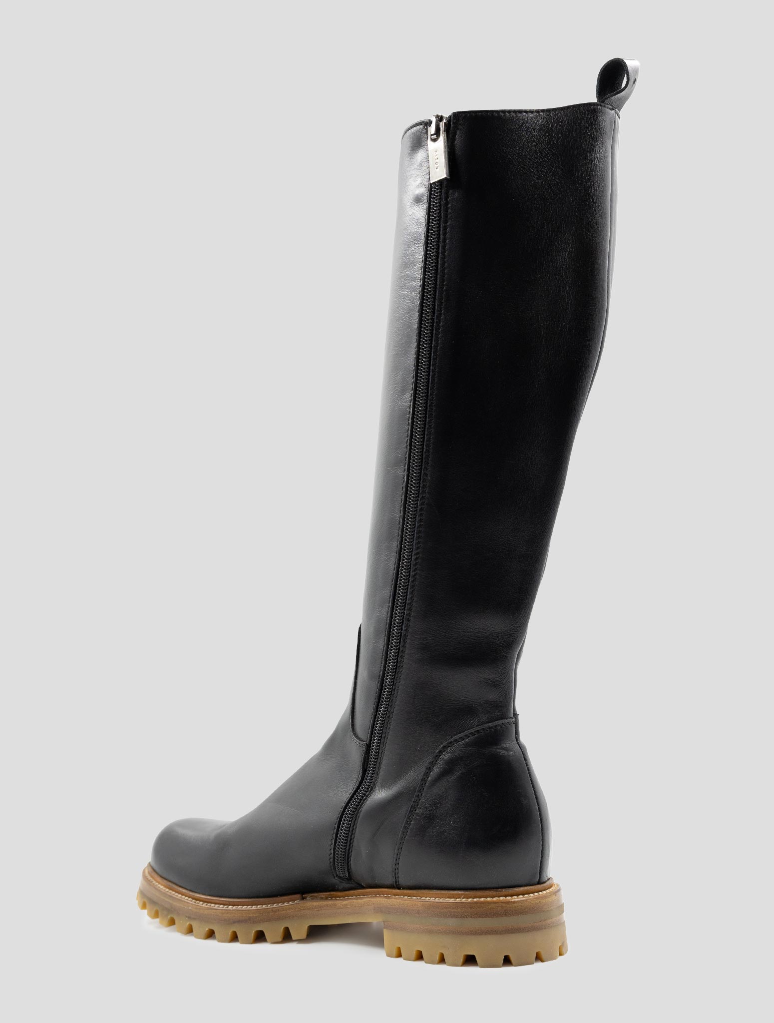 Kiton Black Leather Boots