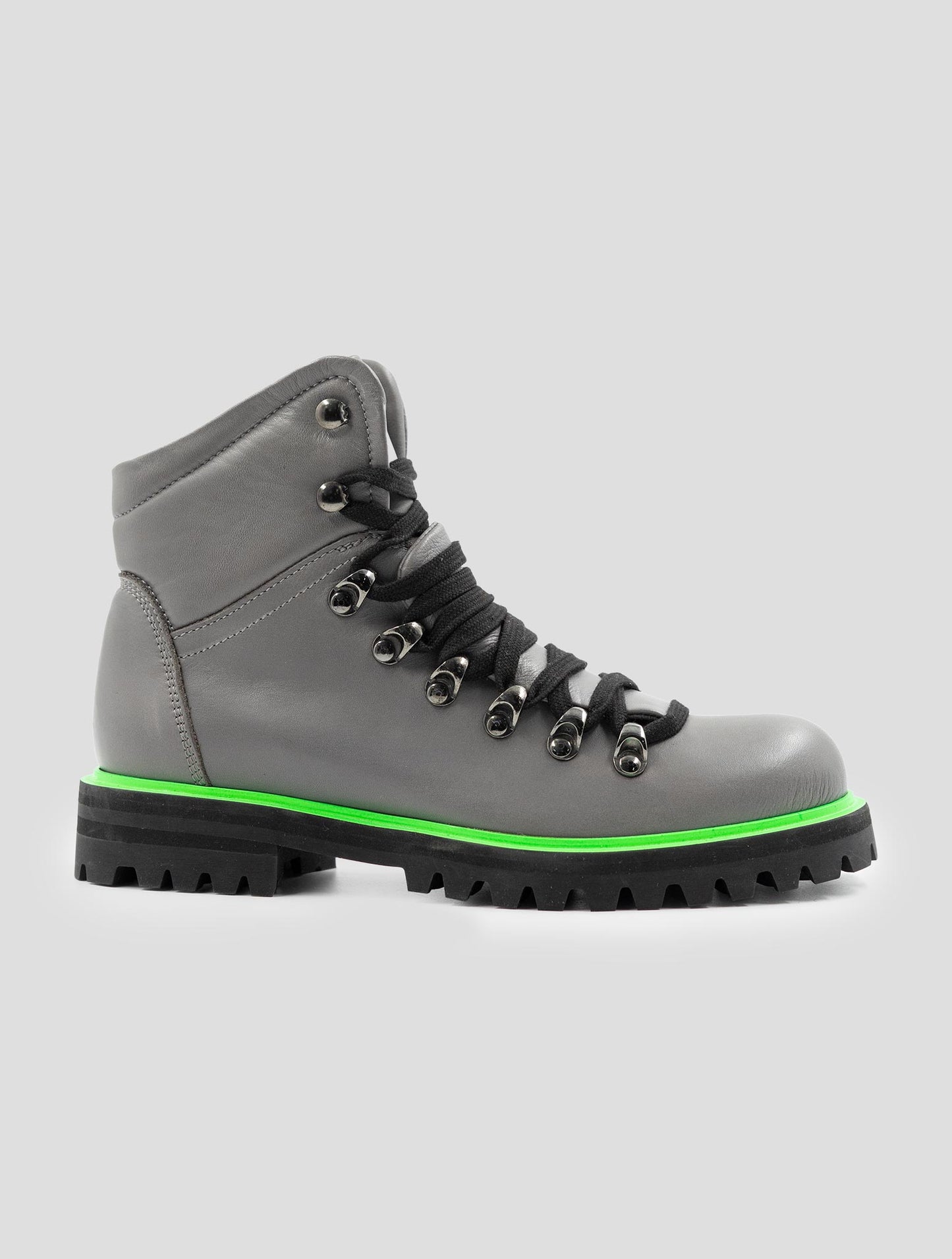 Kiton Gray Leather Boots