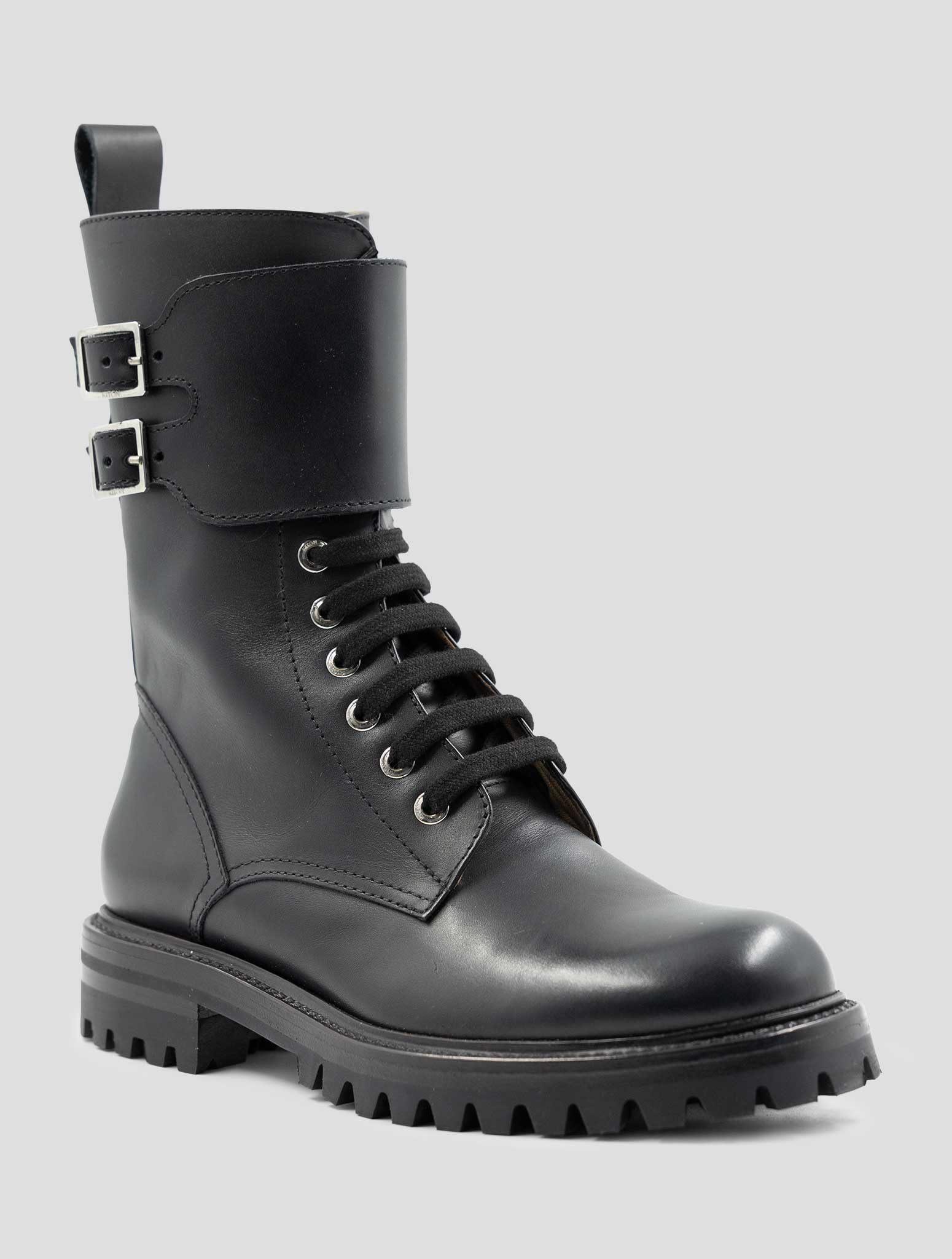 Kiton Black Leather Boots