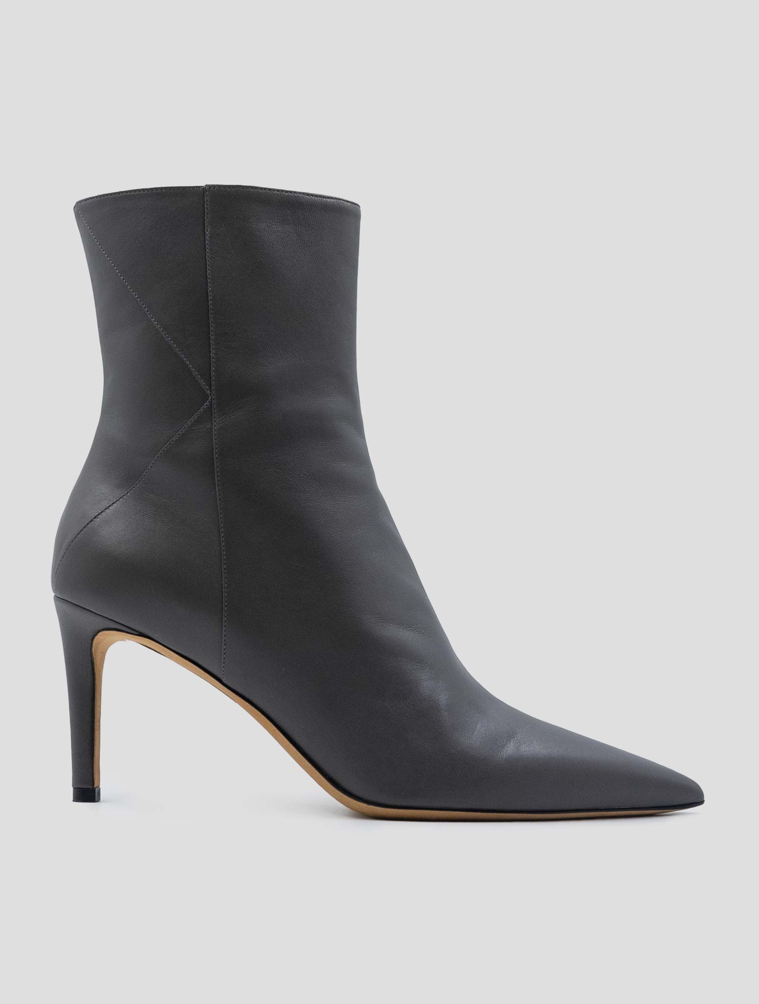 Kiton Gray Leather Boots