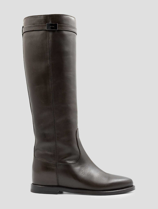Kiton Brown Leather Boots