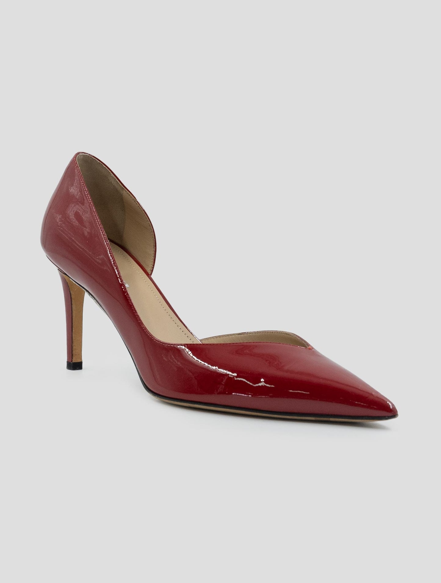 Kiton Red Leather Decollete