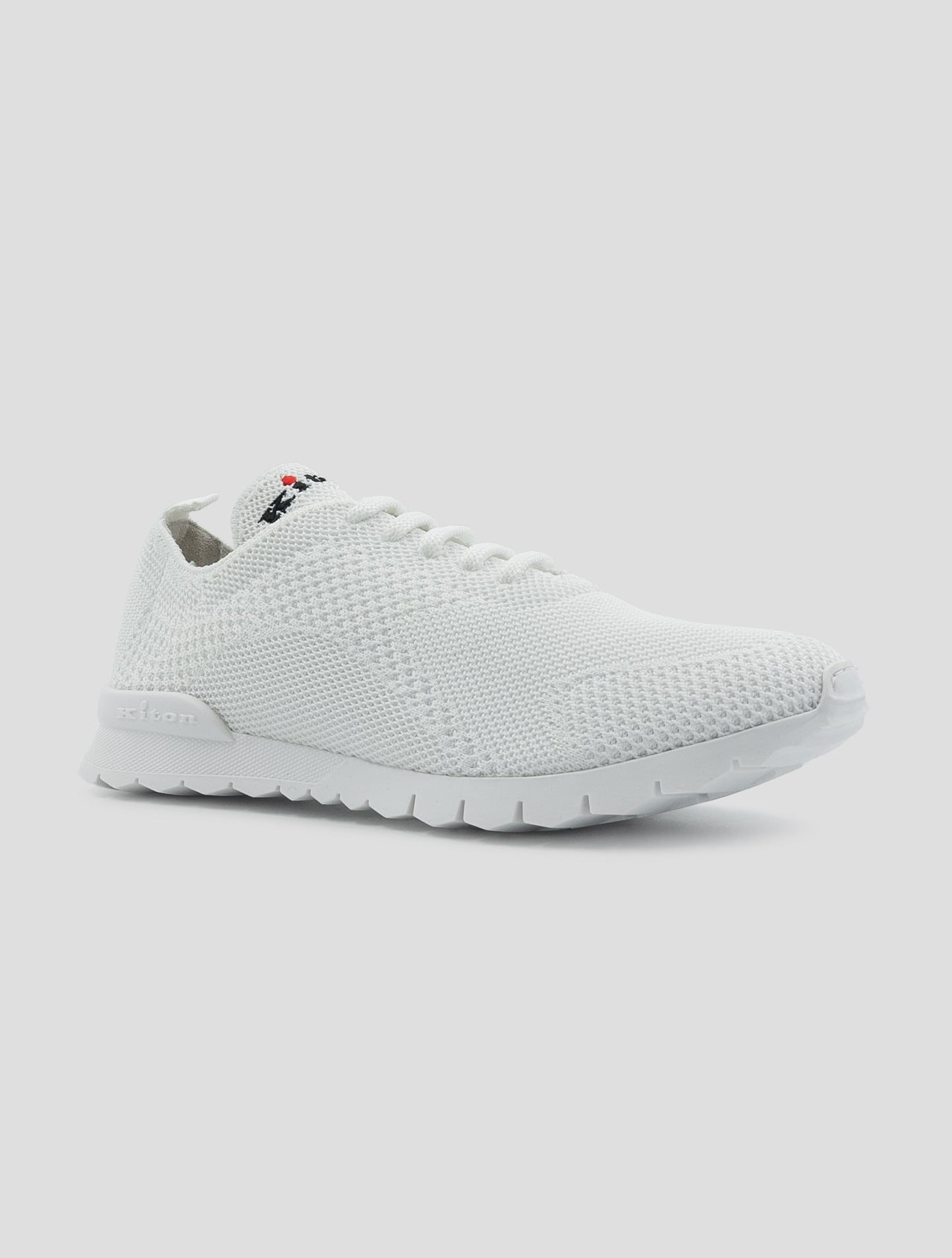 Kiton White Cotton EA Sneakers