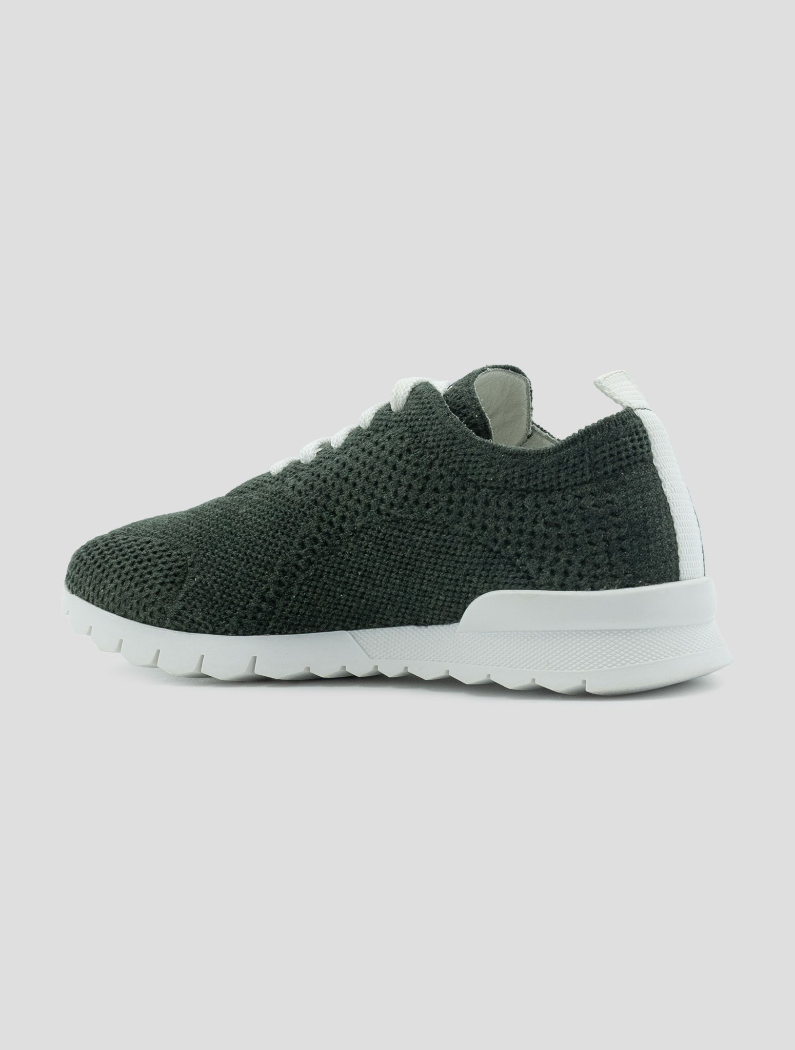 Kiton Green Cashmere Pl Sneakers