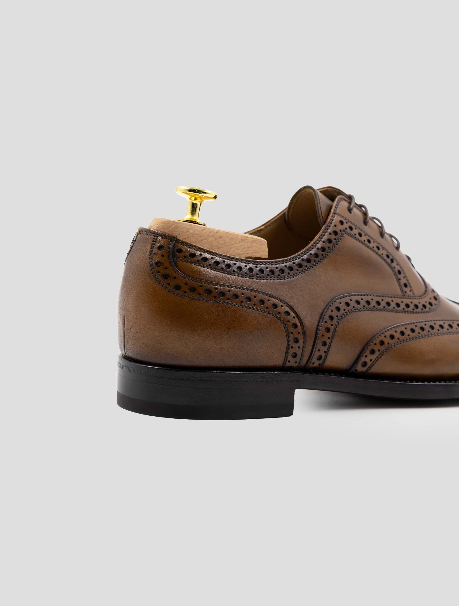 Kiton Brown Leather Dress Shoes