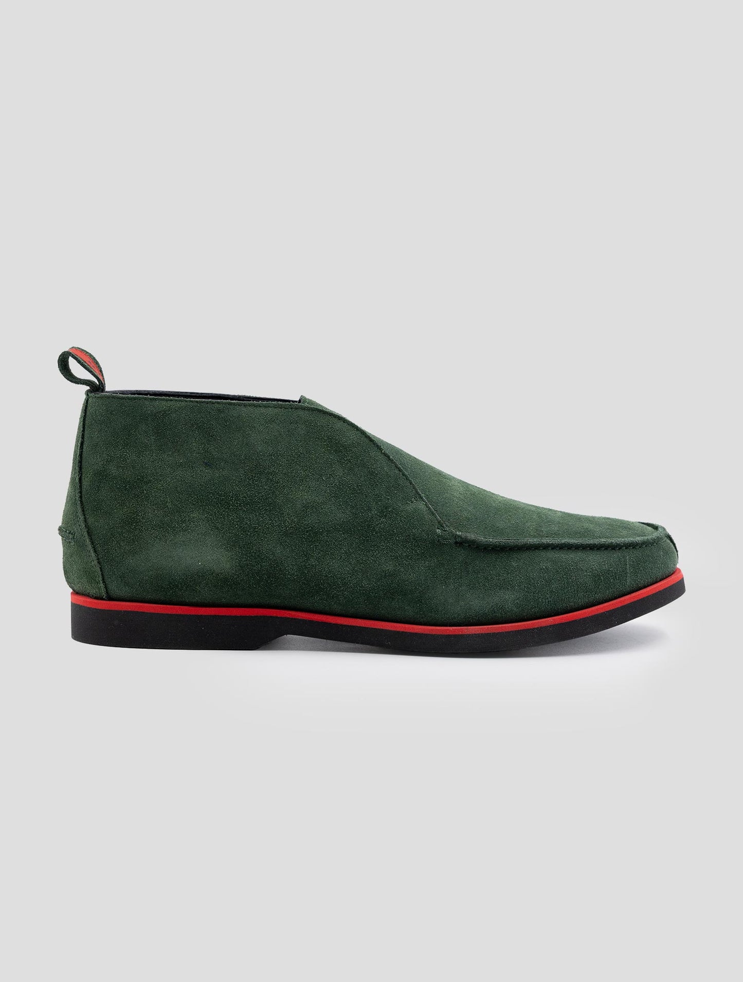 Kiton Green Leather Suede Boots