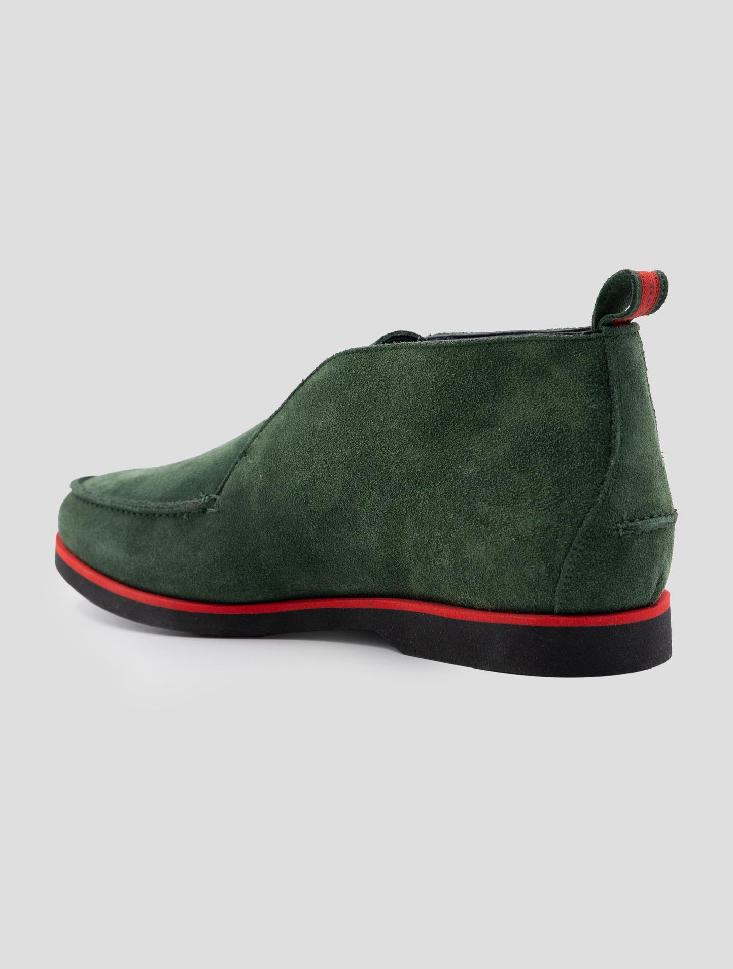 Kiton Green Leather Suede Boots