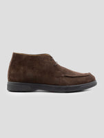Kiton Brown Leather Suede Boots