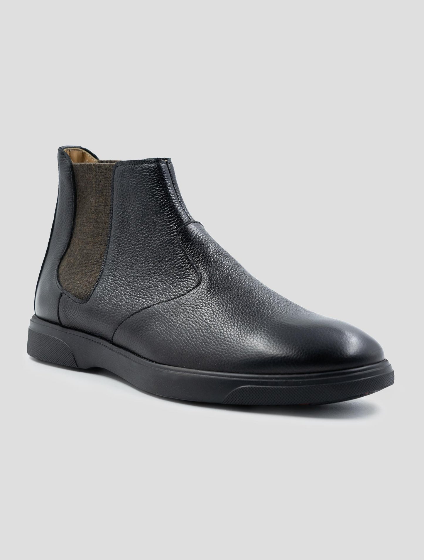 Kiton Black Leather Boots
