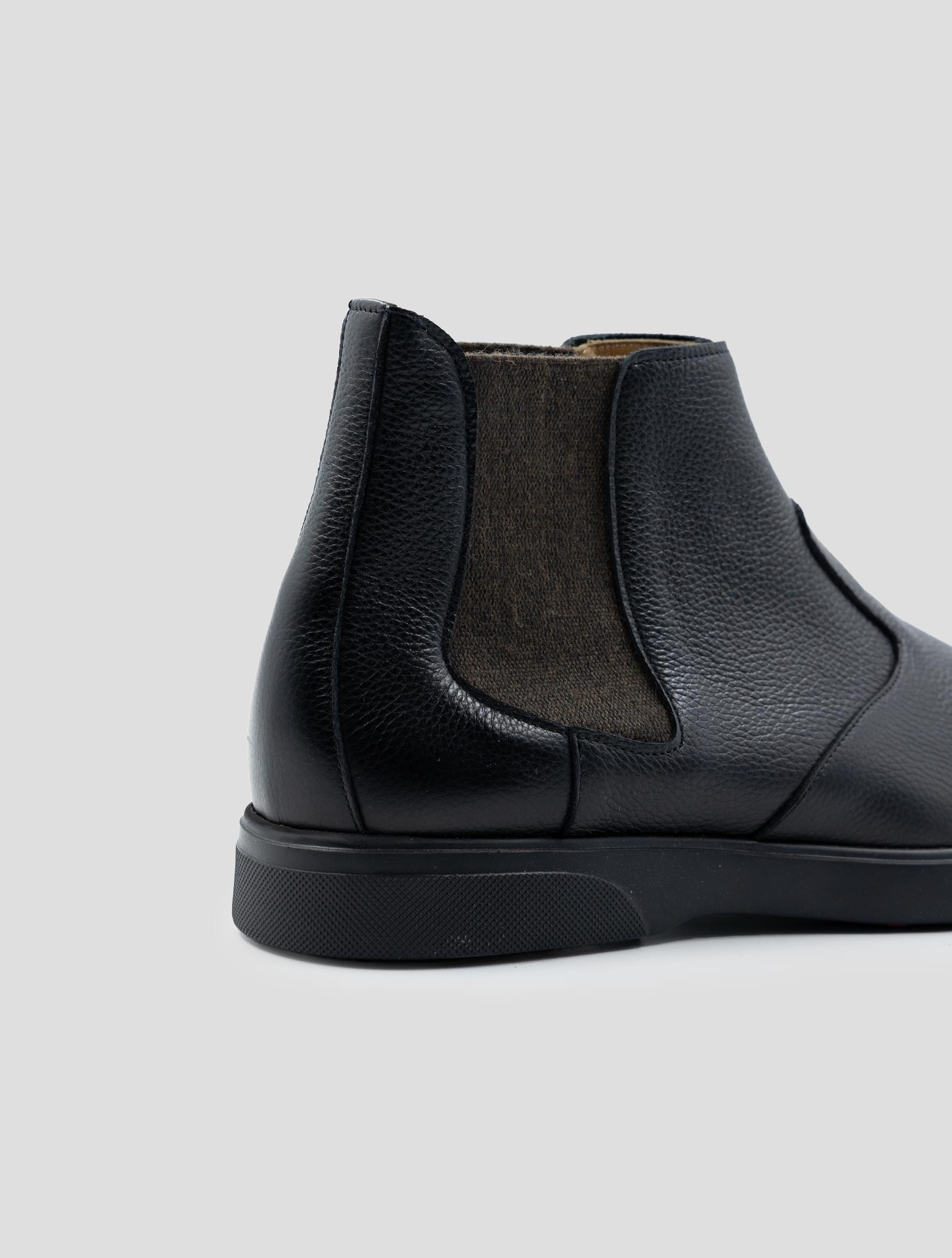 Kiton Black Leather Boots