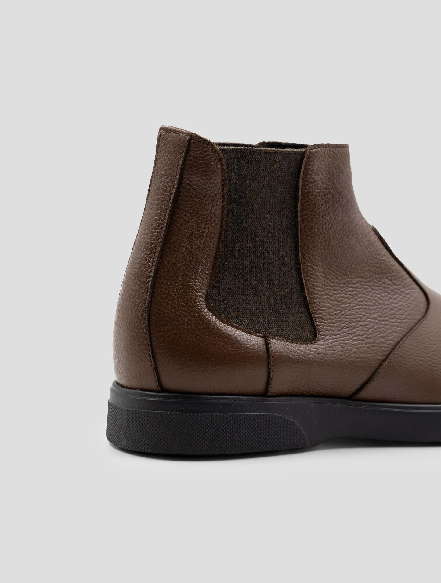 Kiton Brown Leather With Fur Boots