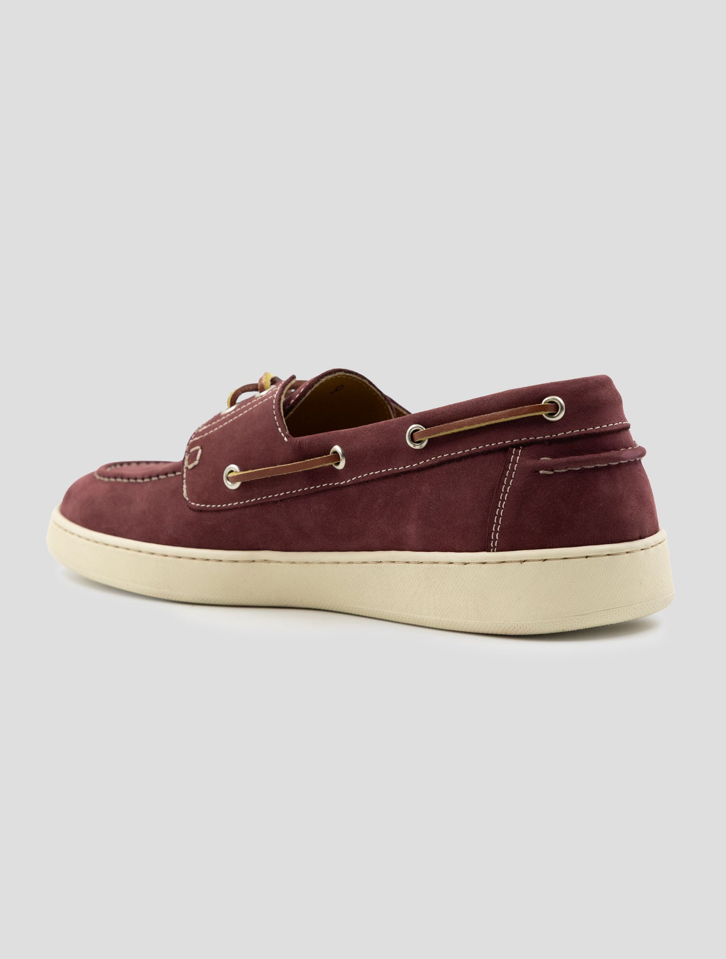Kiton Bordeaux Leather Suede Loafers
