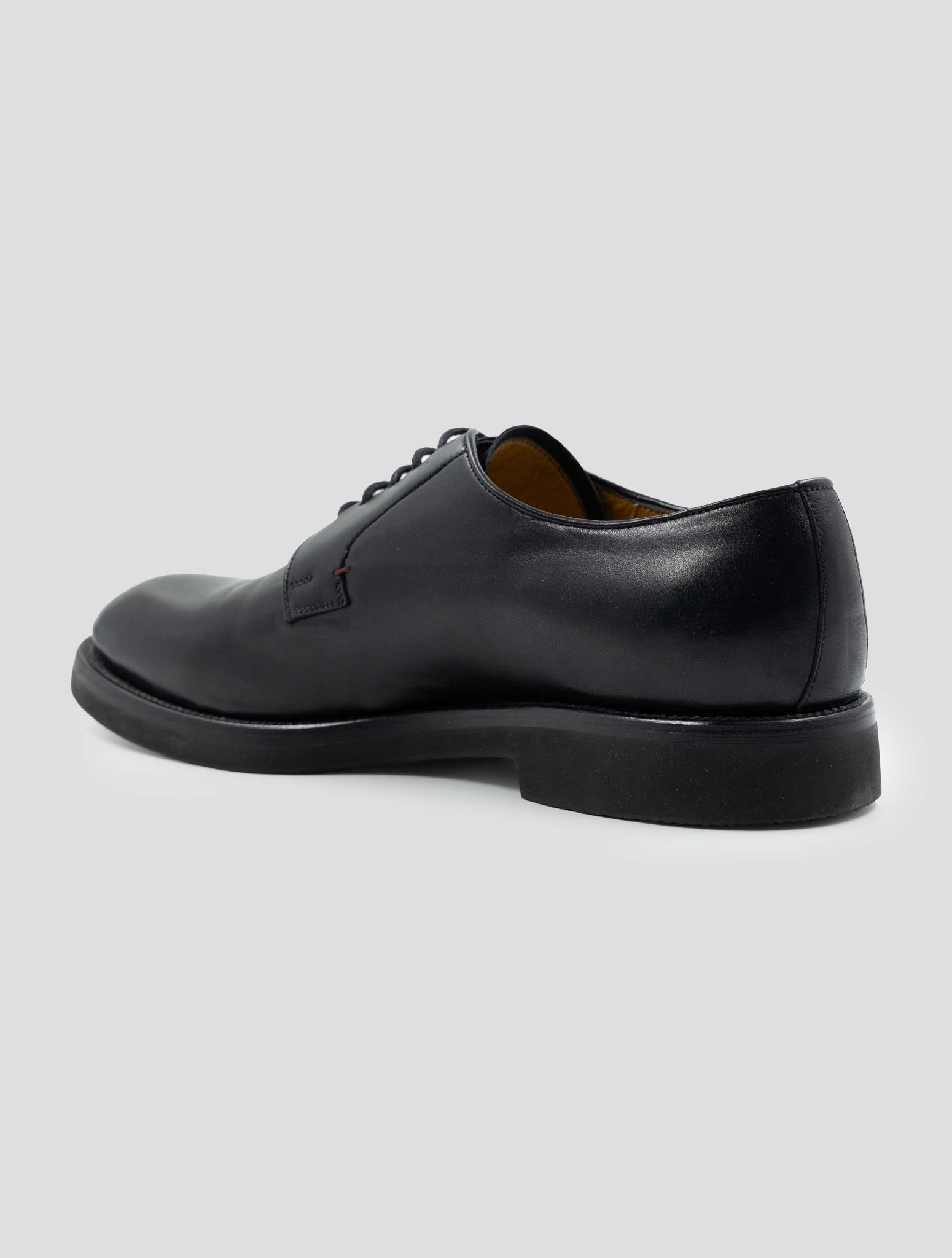 Kiton Black Leather Dress Shoes