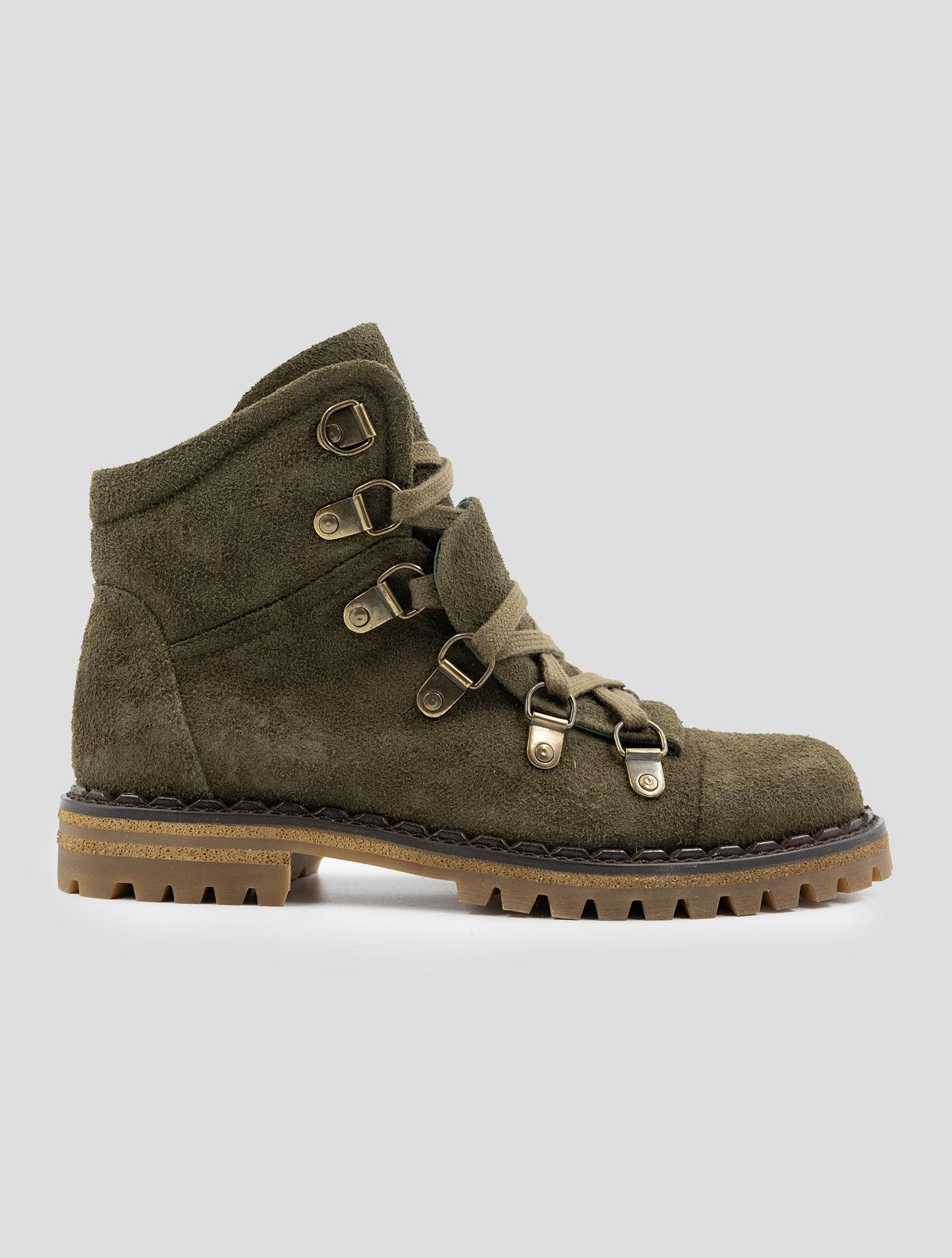 Kiton Green Leather Suede Boots