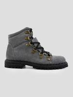 Kiton Gray Leather Suede Boots