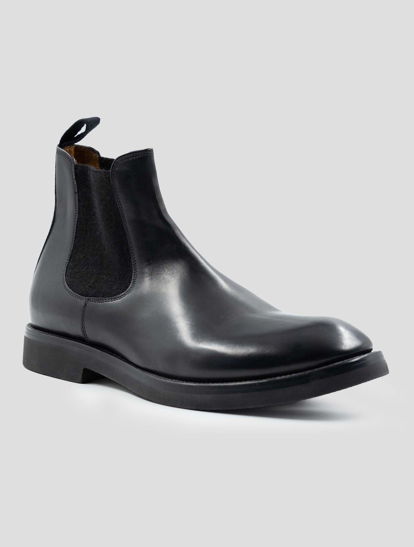 Kiton Black Leather Boots
