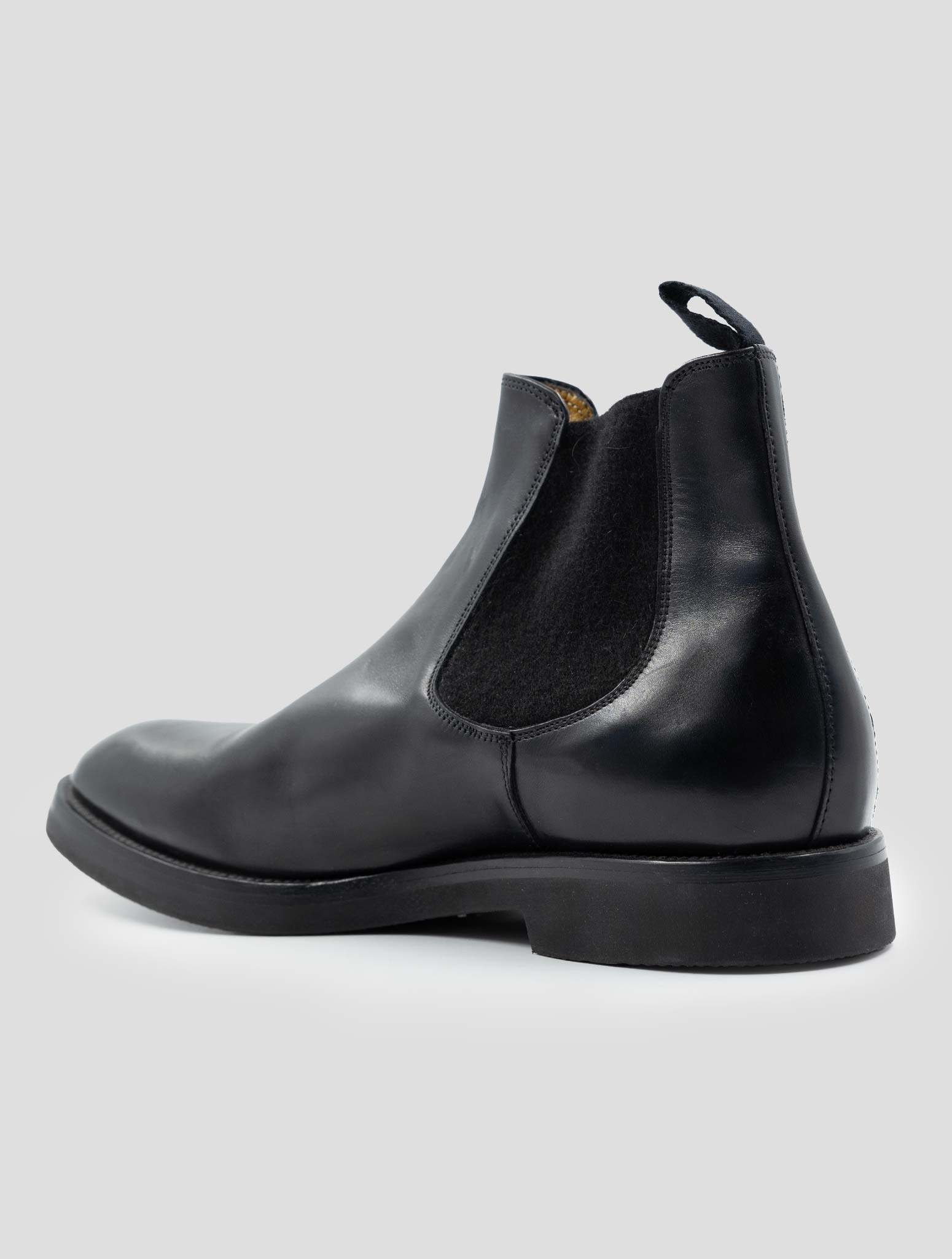 Kiton Black Leather Boots