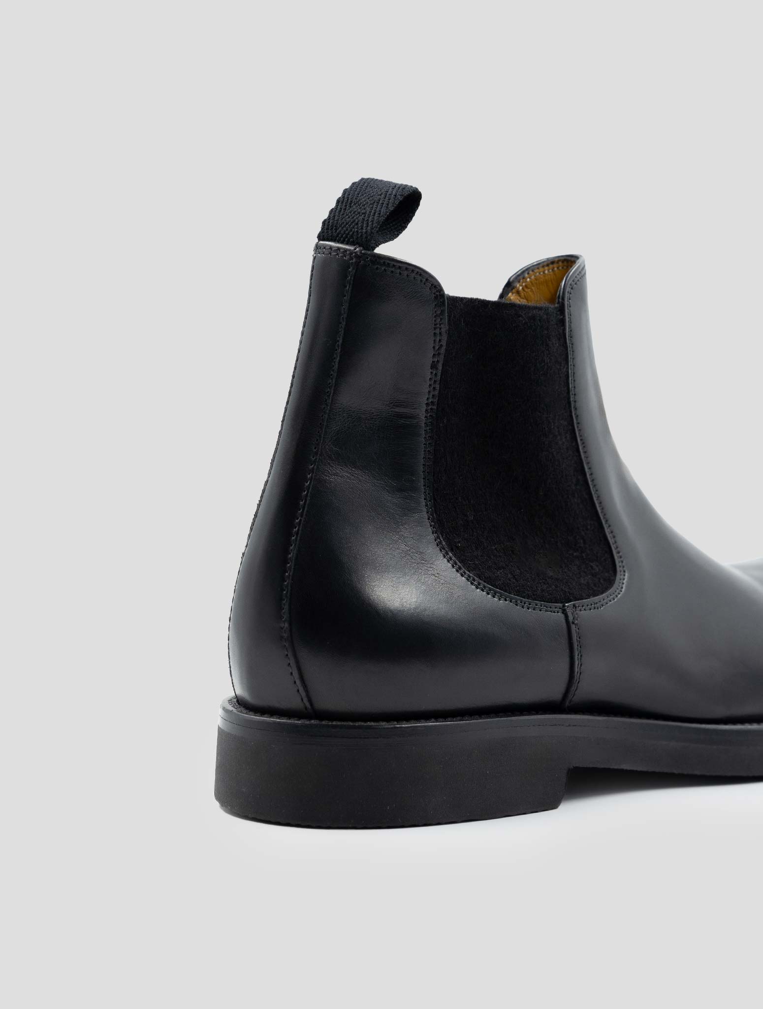Kiton Black Leather Boots