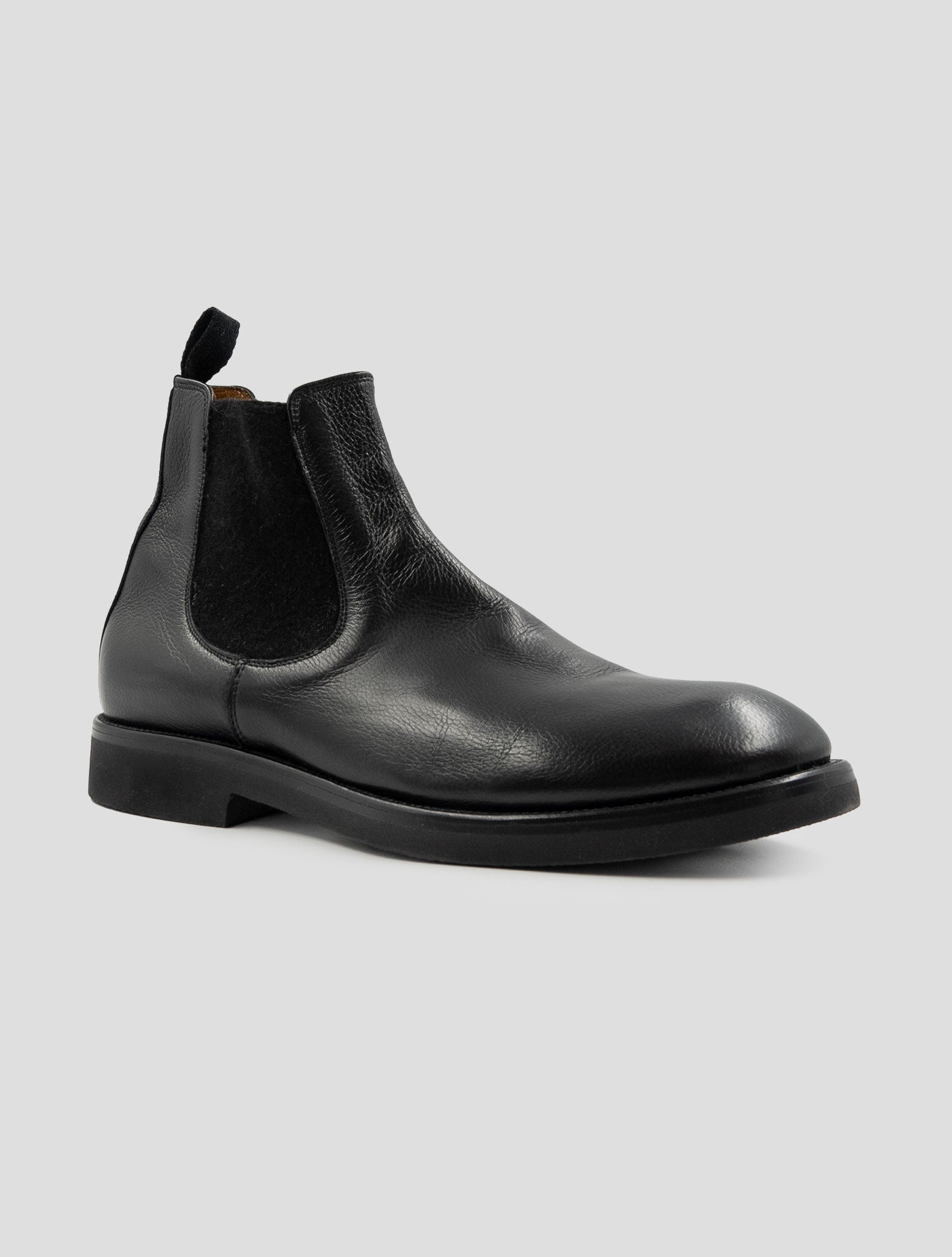 Kiton Black Leather Boots
