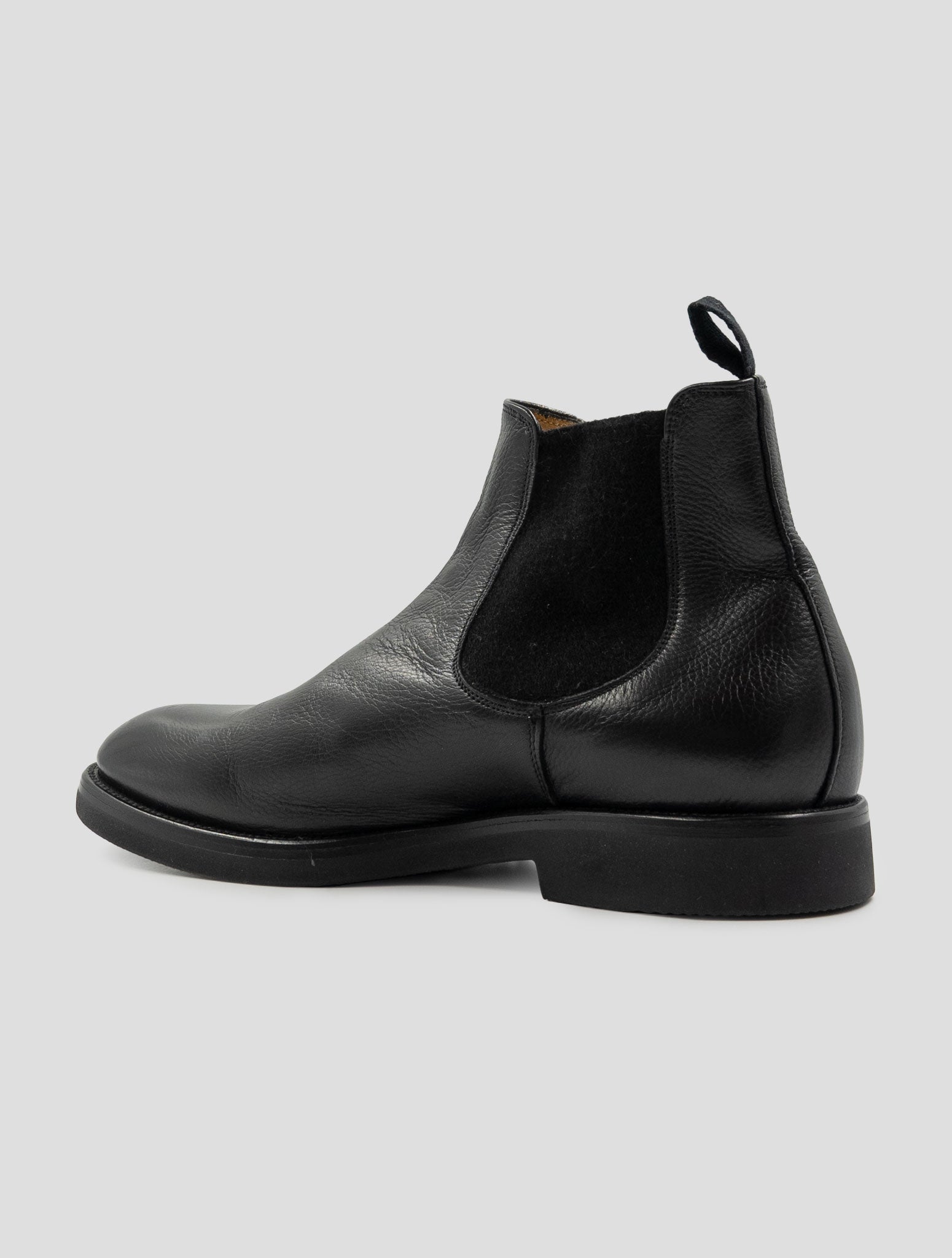 Kiton Black Leather Boots
