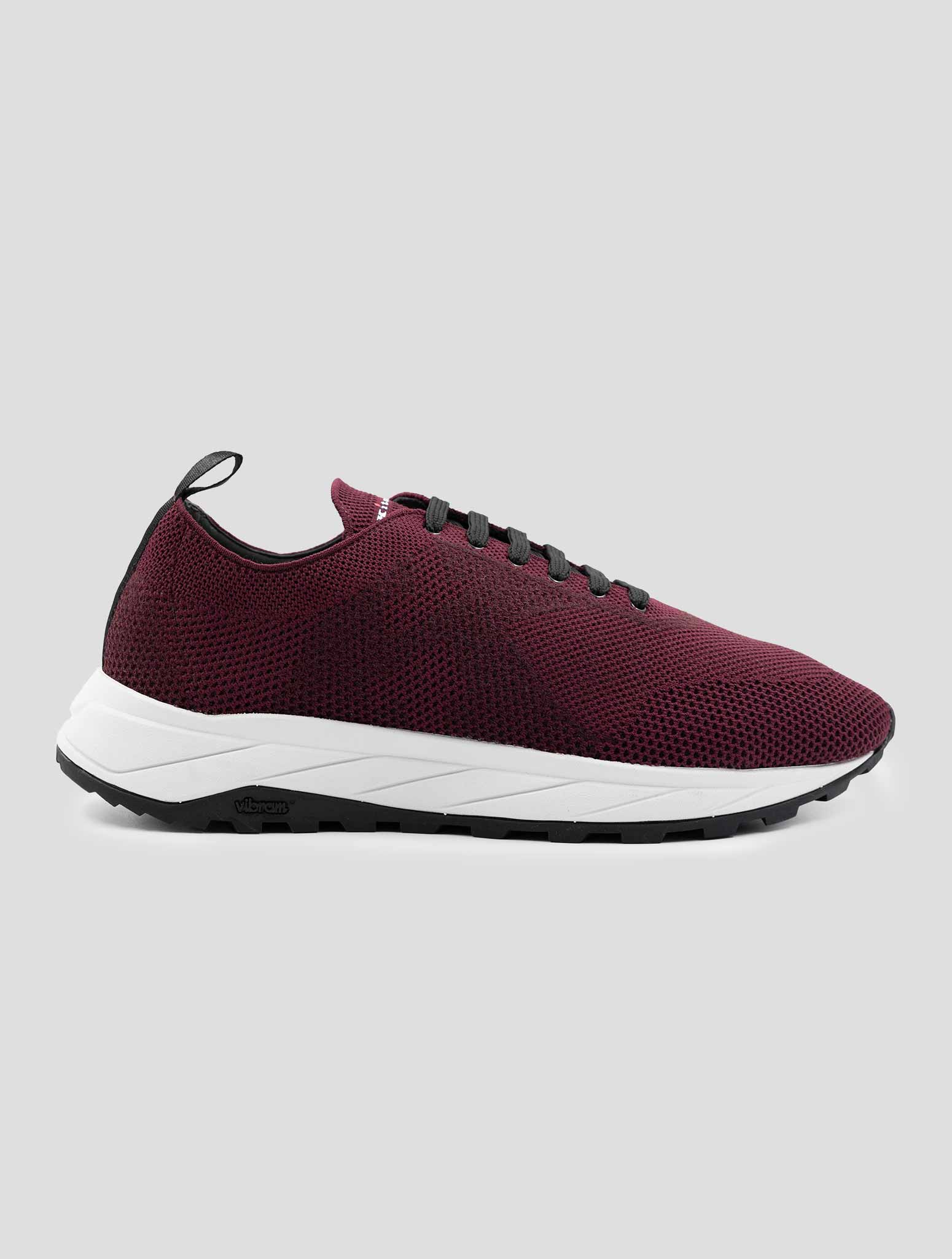 Kiton Bordeaux Pl Tpu Wool Sneakers
