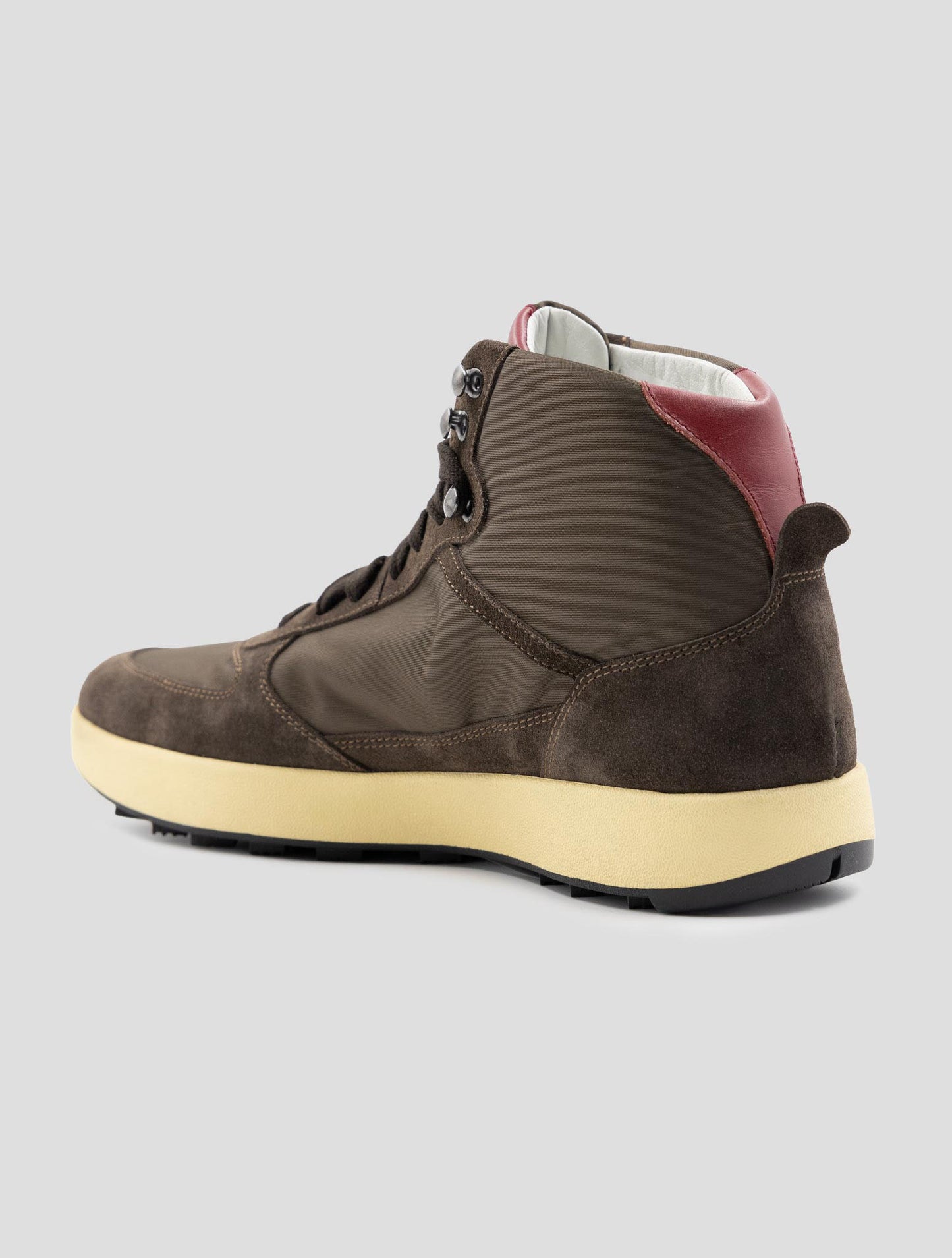 Kiton Brown Leather Suede Pl Boots
