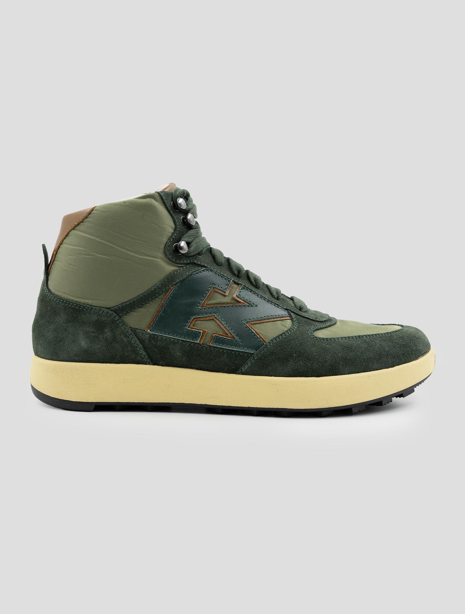 Kiton Green Leather Pl Boots