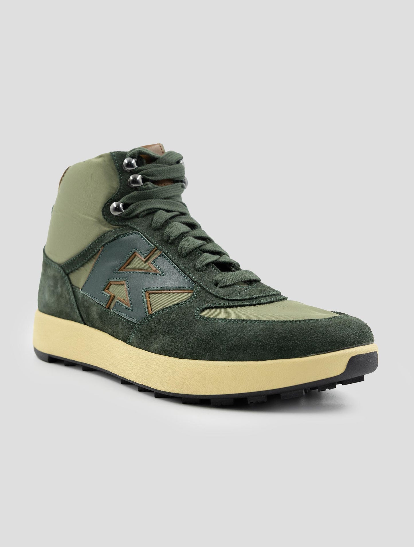 Kiton Green Leather Pl Boots