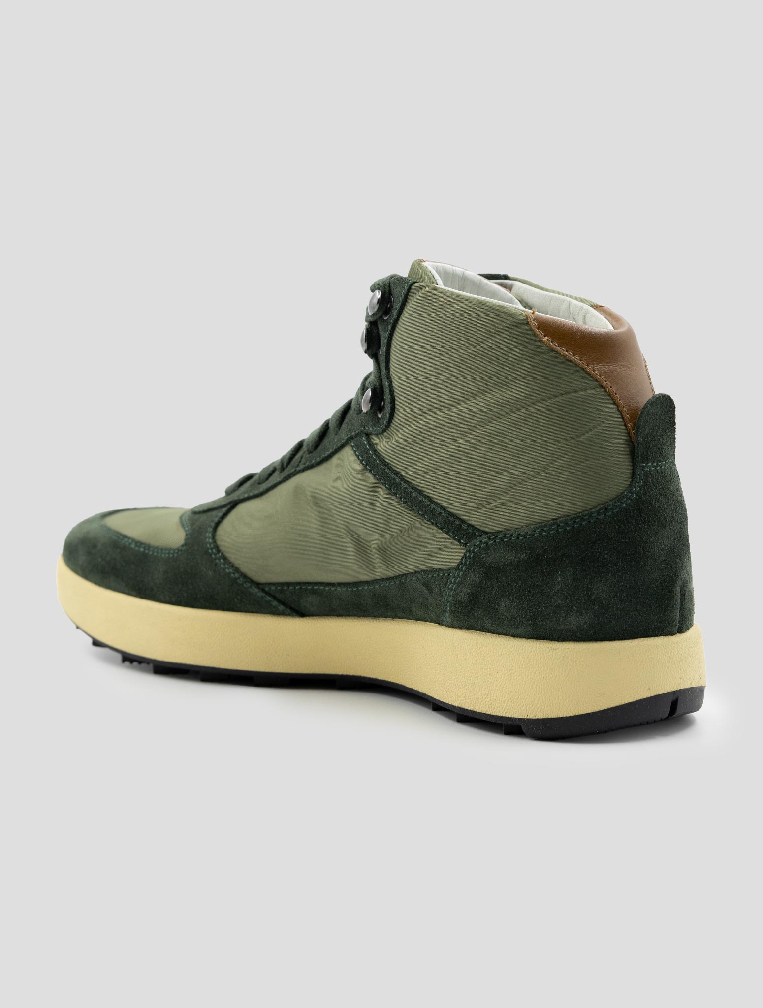 Kiton Green Leather Pl Boots