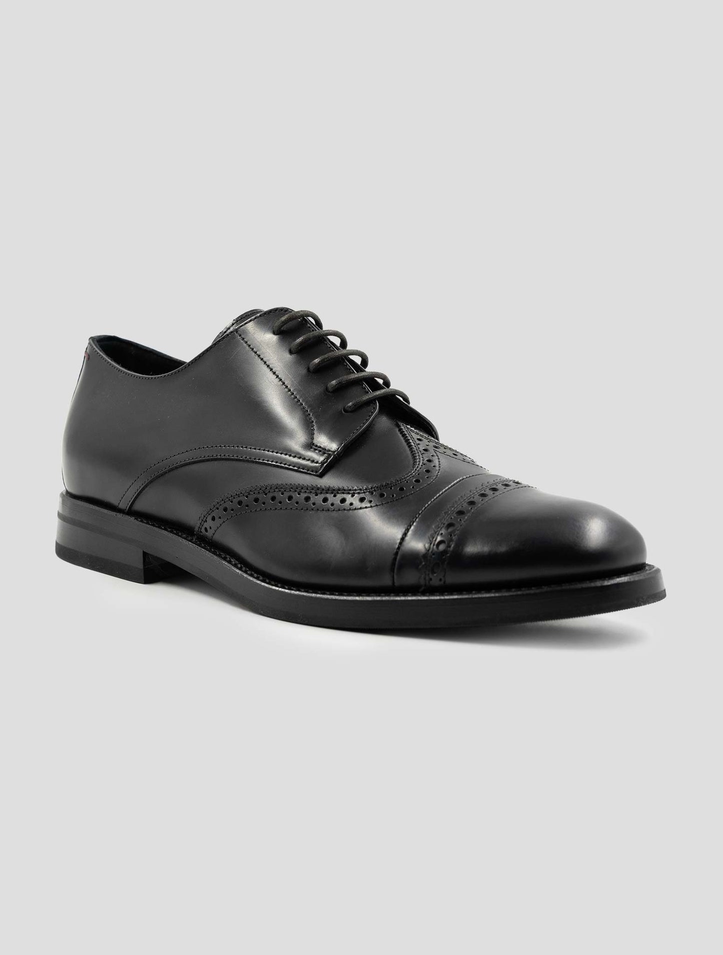 Kiton Black Leather Dress Shoes