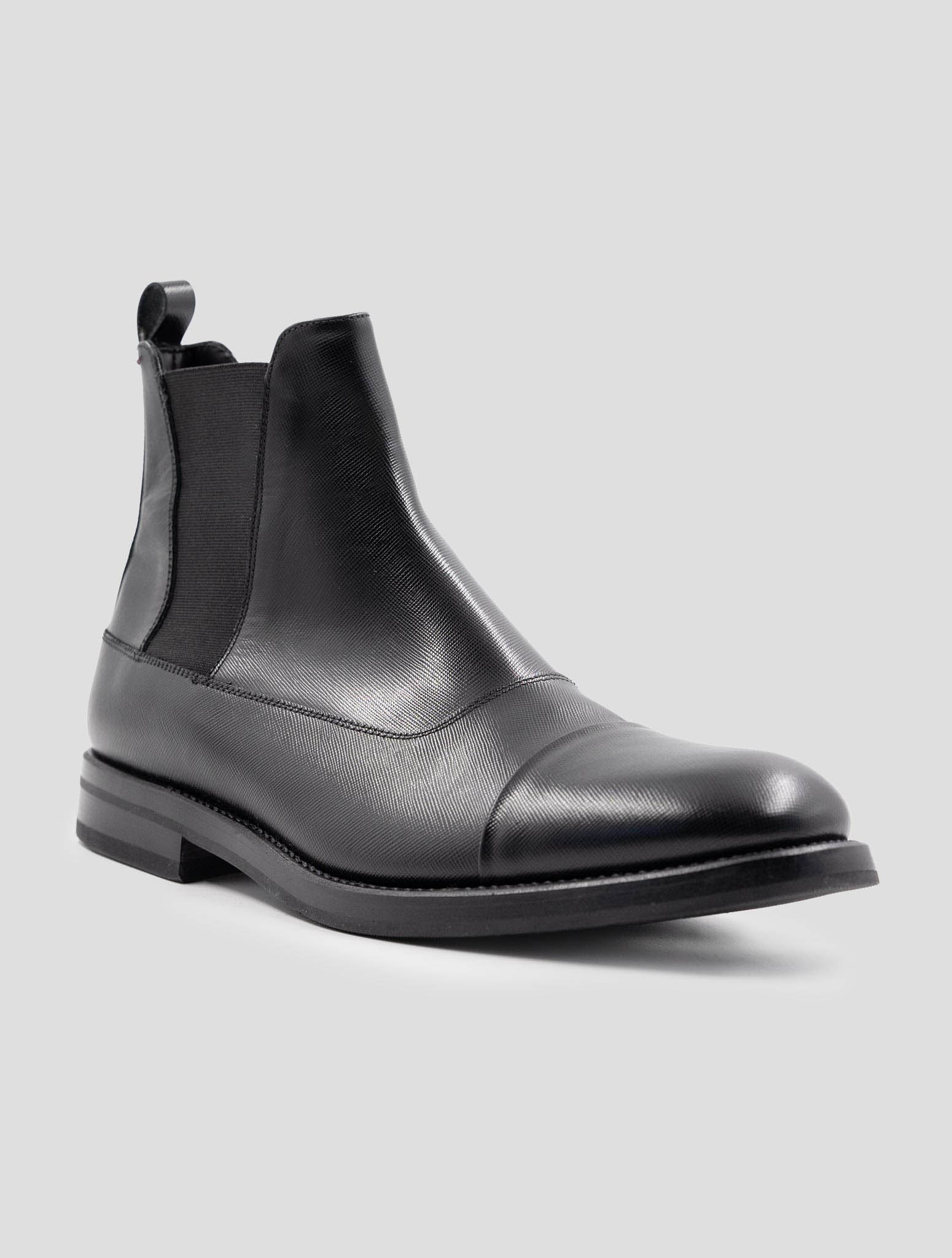 Kiton Black Leather Boots