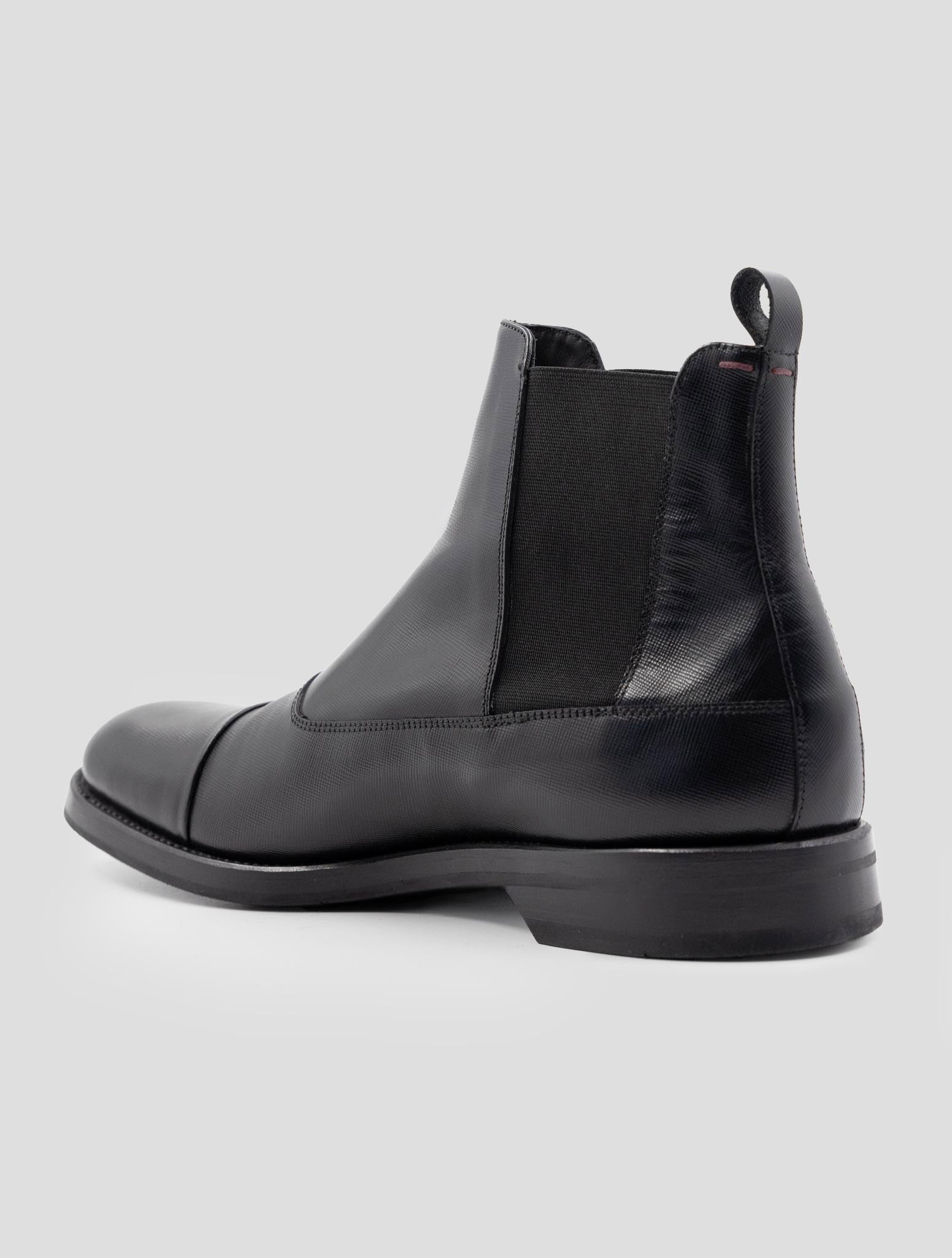 Kiton Black Leather Boots