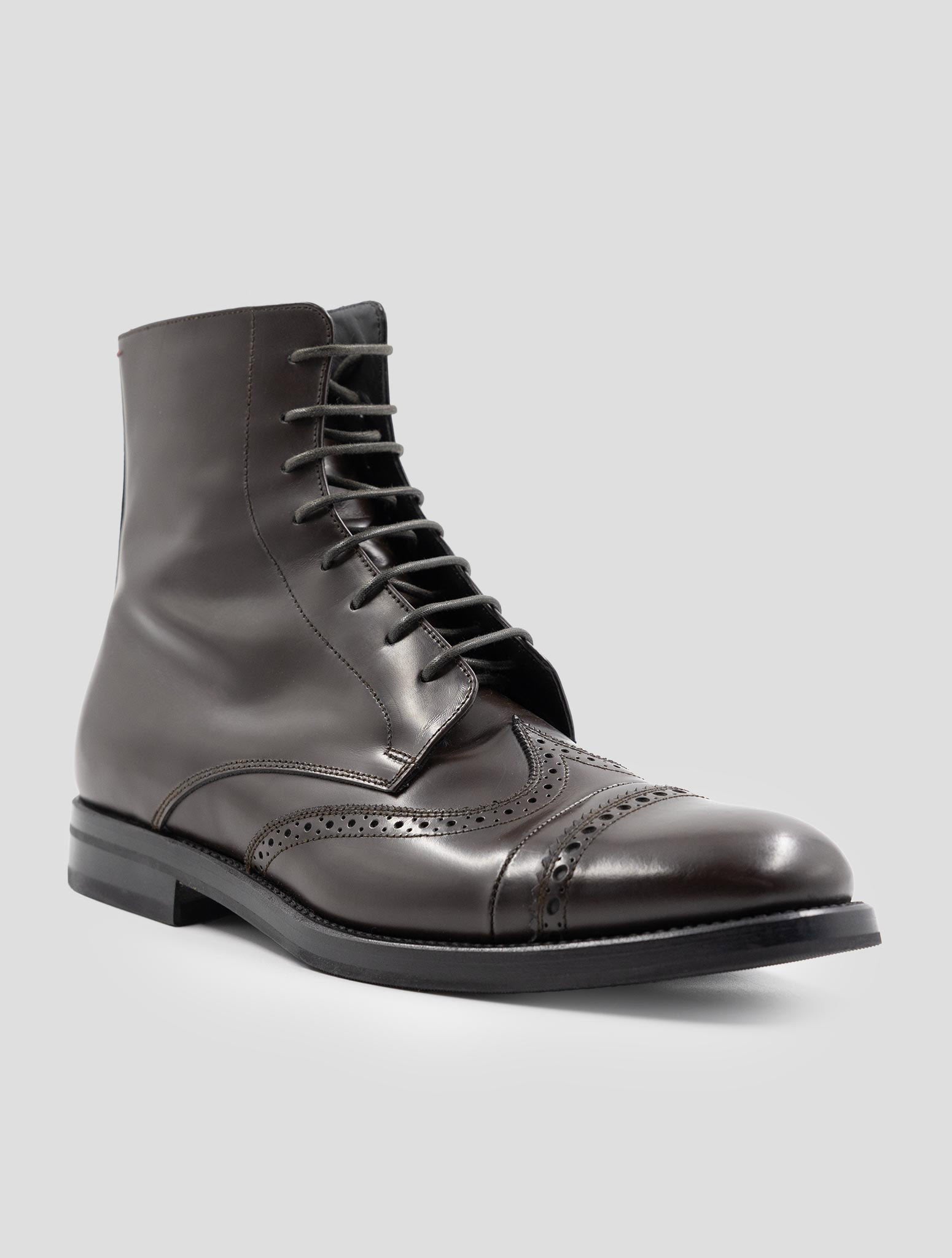 Kiton Brown Leather Boots
