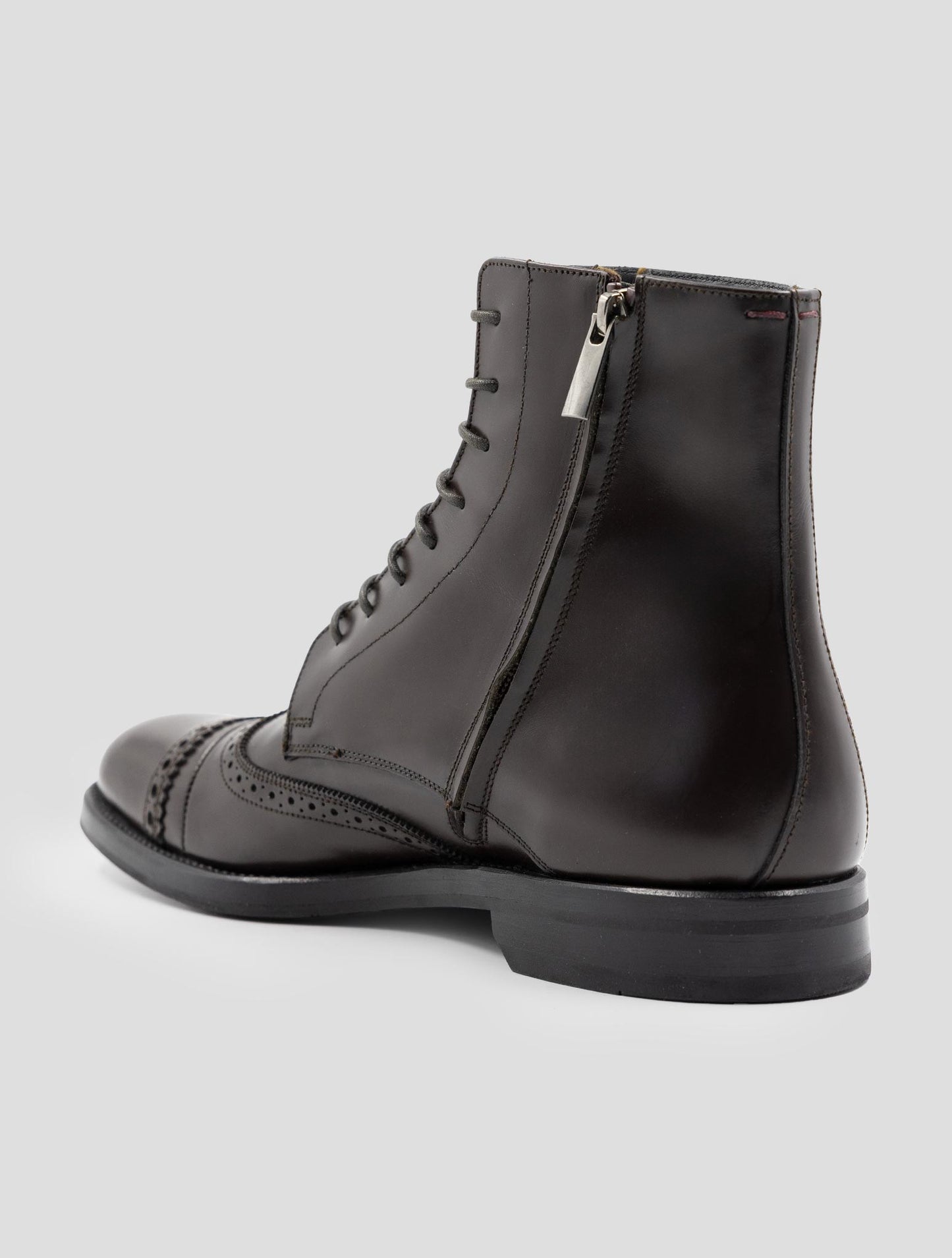 Kiton Brown Leather Boots