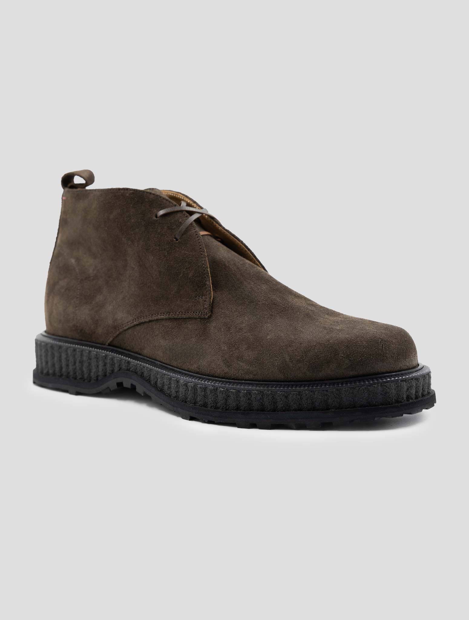 Kiton Brown Leather Suede Boots